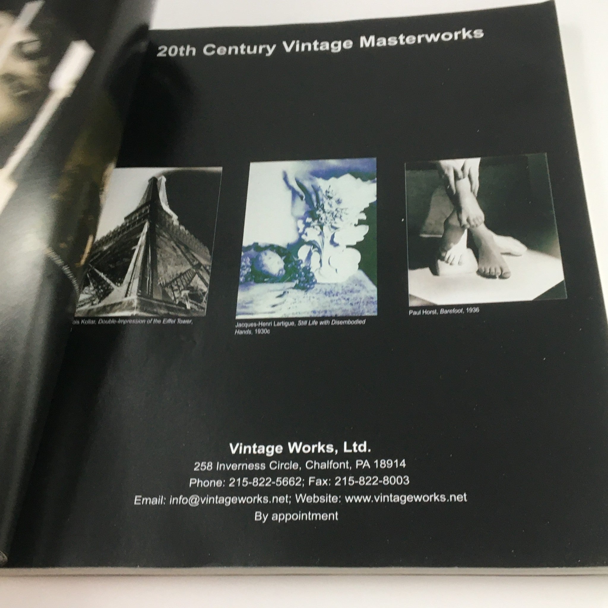Inside page of Focus Photography Magazine December 2006 displaying 20th Century Vintage Masterworks, highlighting classic photography from renowned photographers.