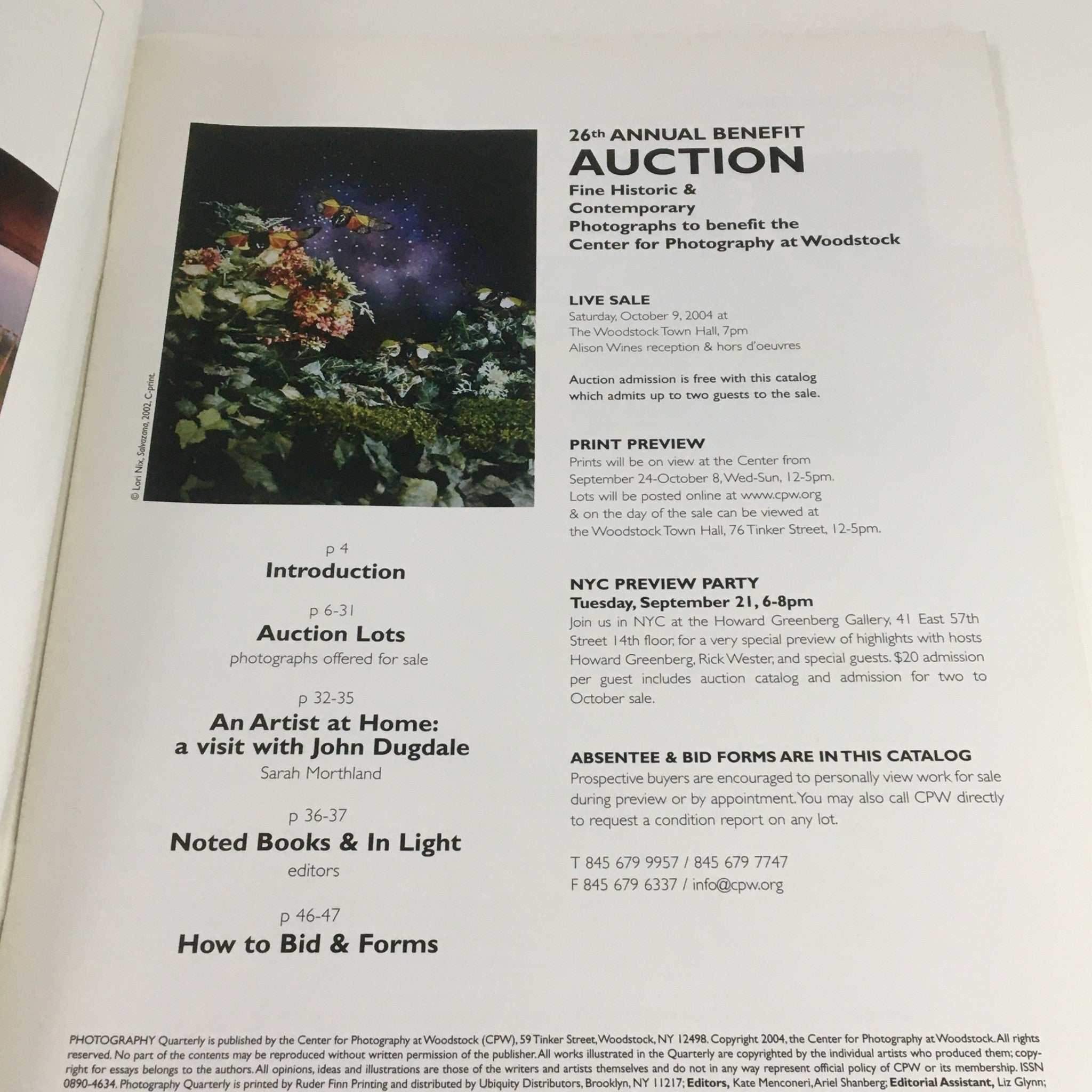 Photography Quarterly Auction Catalog 2004 #90 Salvazona by Lori Nix, No Label