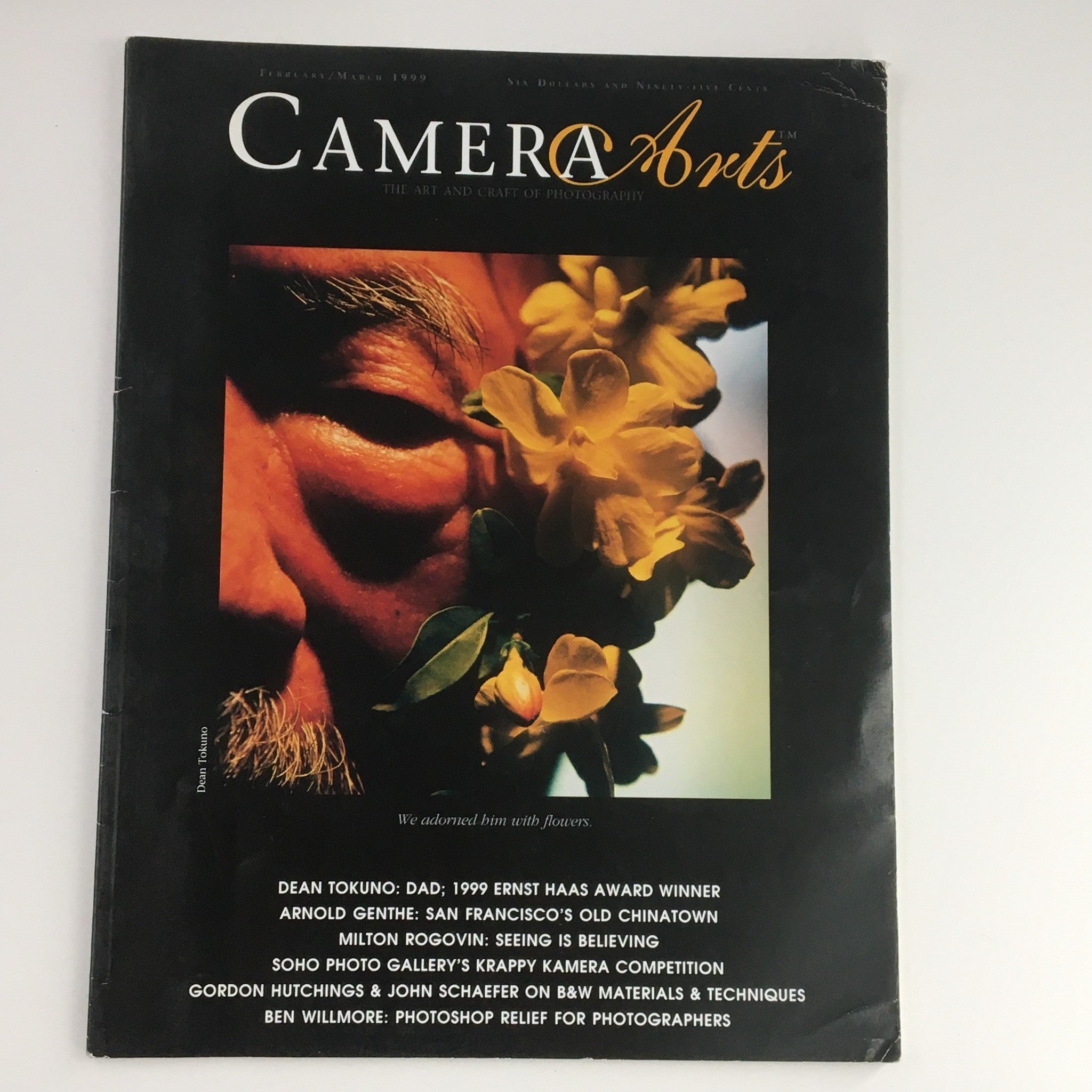 Camera Arts Magazine February 1999 We Adorned Him w Flower Dean Tokumo, No Label