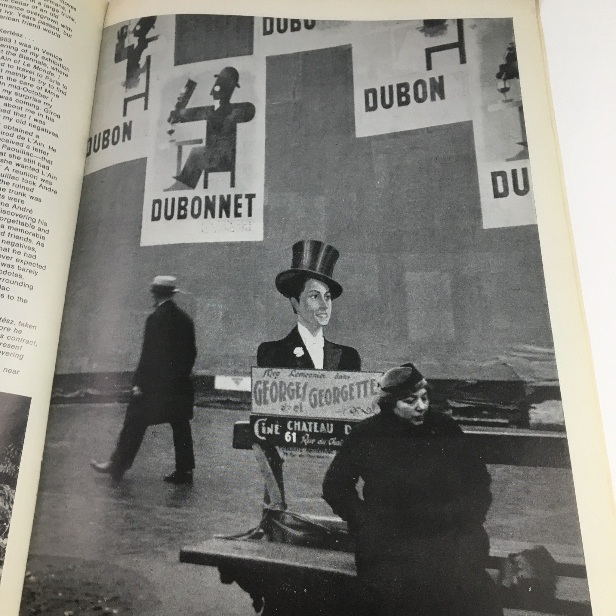 Creative Camera Magazine August 1969 featuring a photograph of a man in a top hat and a woman with a sign, highlighting Gary Winogrand's work.