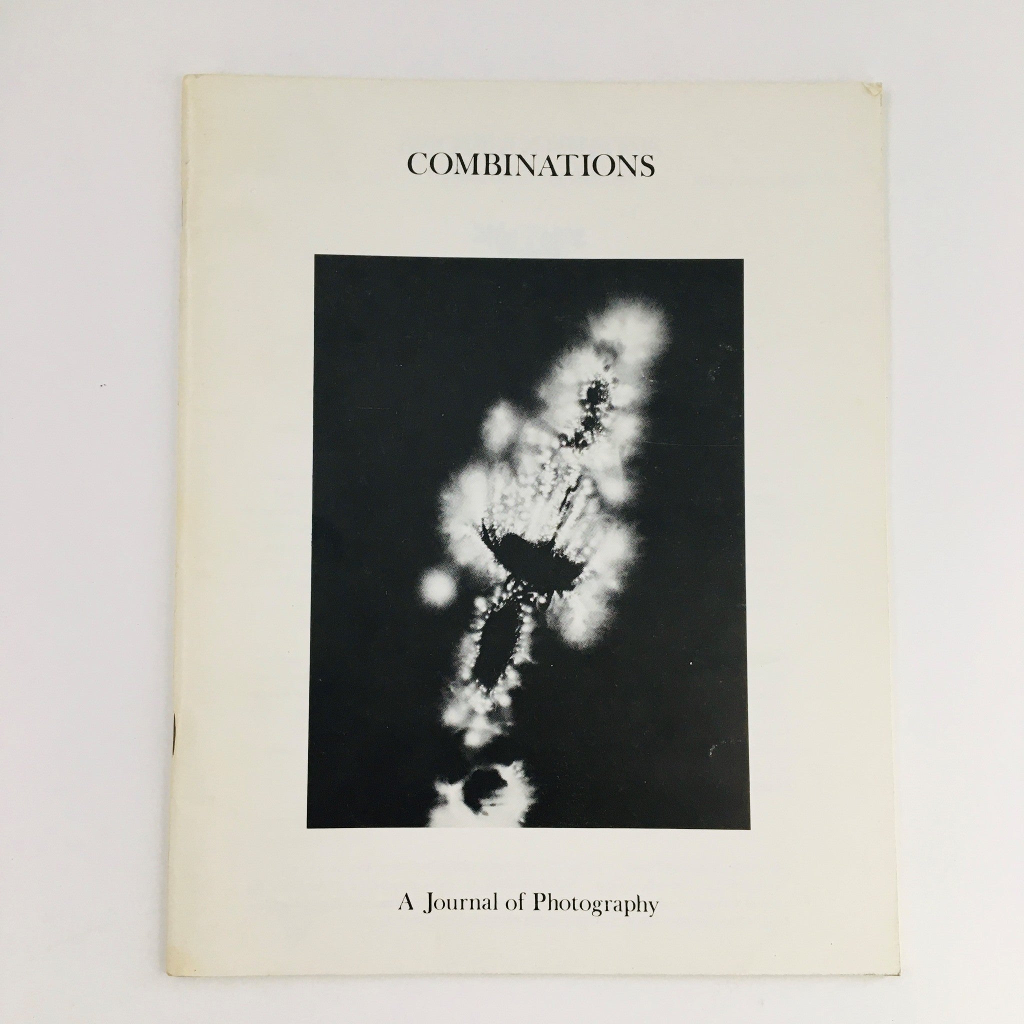 Cover of Combinations Winter 1977 Vol 1 #2 A Journal of Photography, featuring a black and white artistic image with the title prominently displayed at the top.