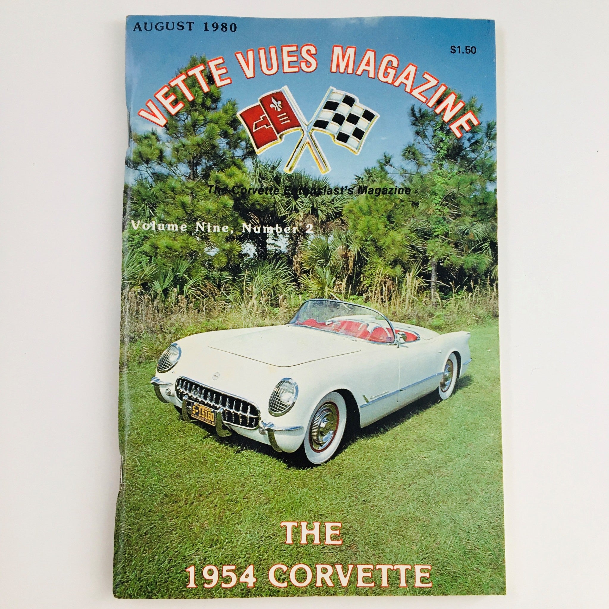 Vette Vues Magazine August 1980 Vol 9 #2 The 1954 Corvette, No Label