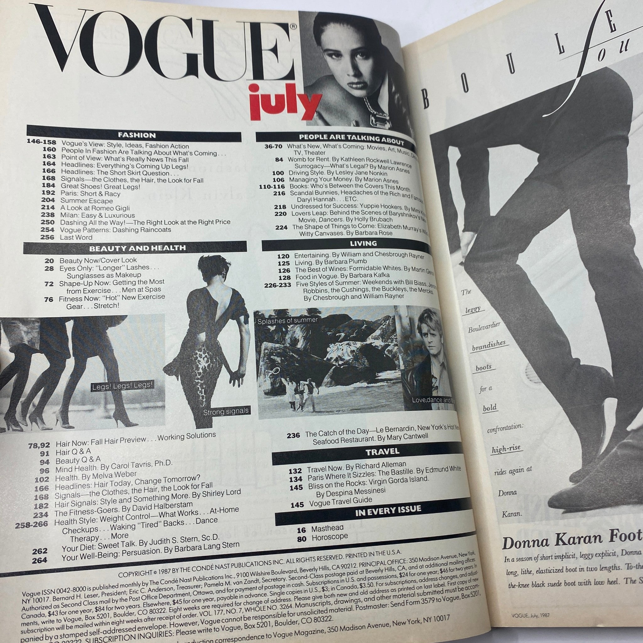 VTG Vogue Magazine July 1987 Paulina Porizkova by Avedon No Label