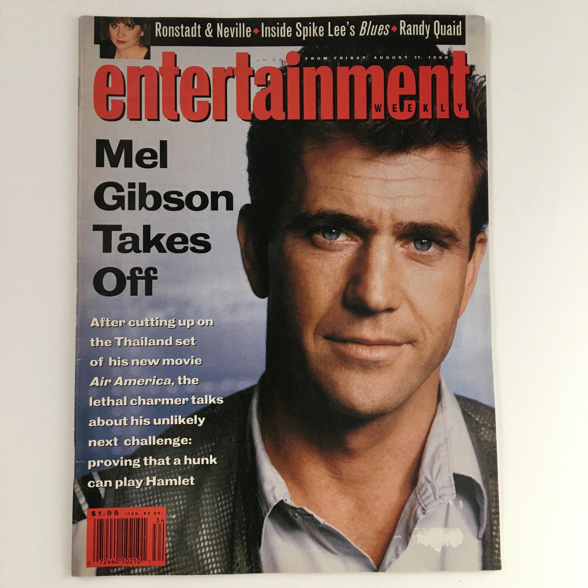 Entertainment Weekly Magazine August 17 1990 Mel Gibson, Randy Quaid, No Label