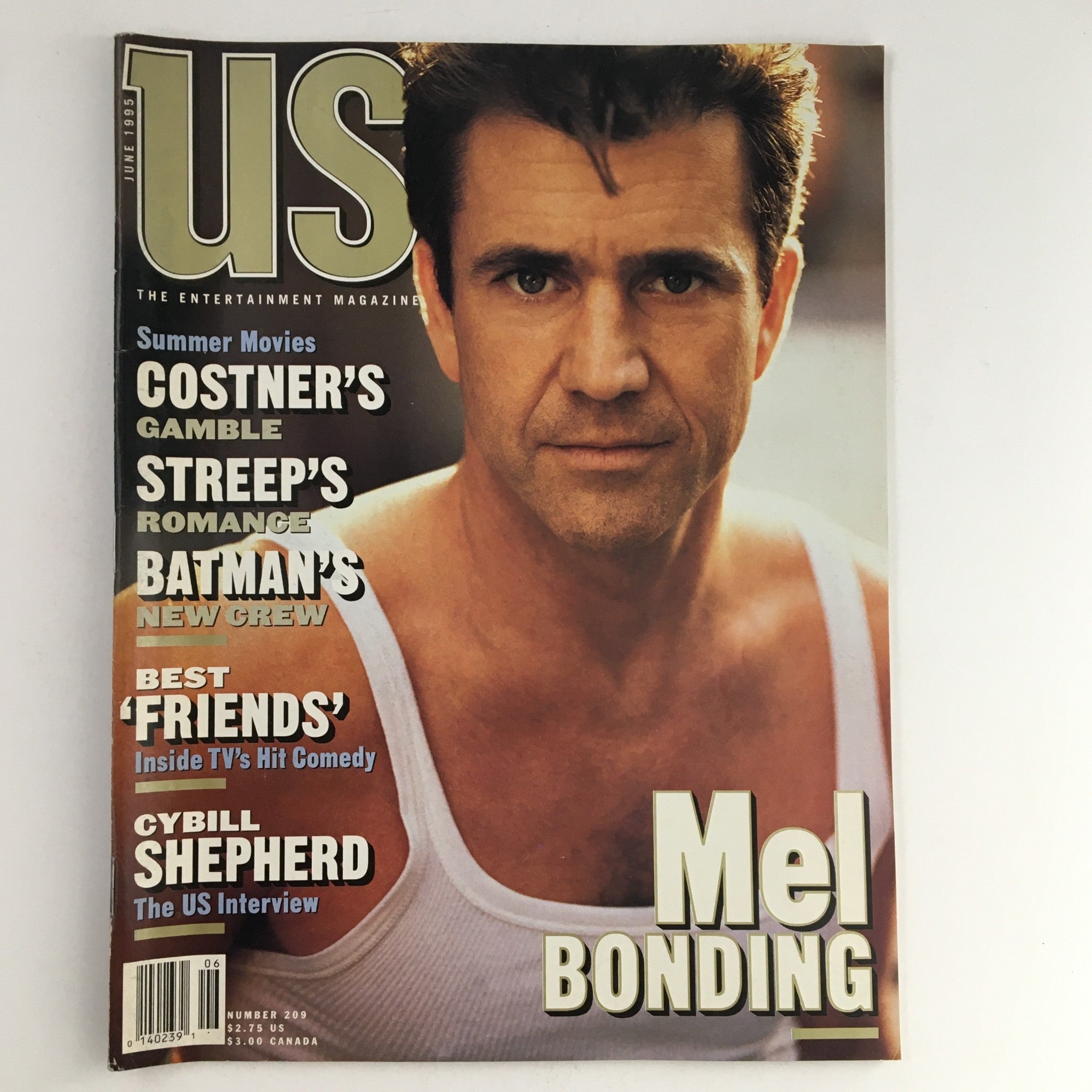 US Entertainment Magazine June 1995 Mel Gibson, Cybill Shepherd, No Label