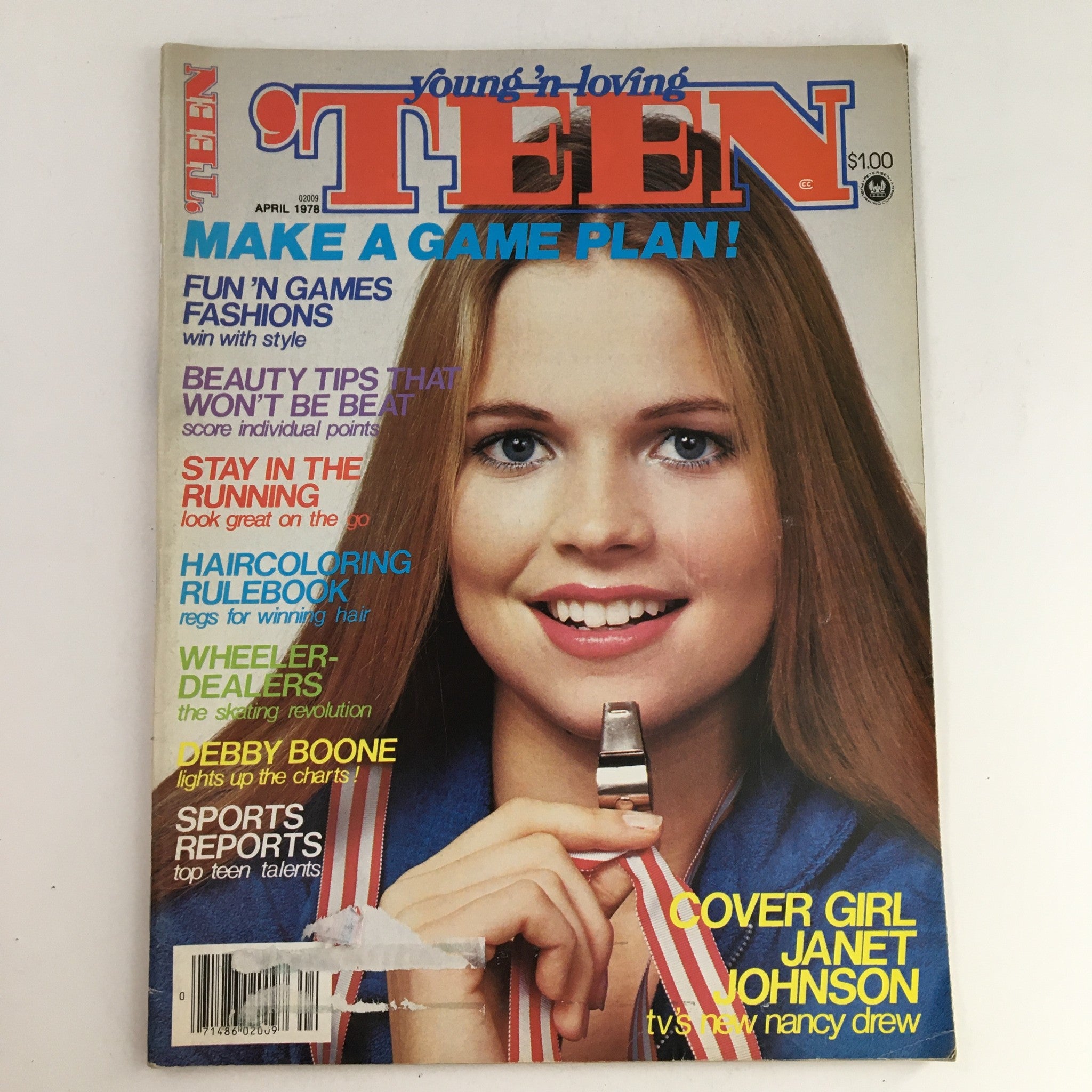 'Teen Magazine April 1978 Cover Girl Janet Johnson is TV's New Nancy Drew