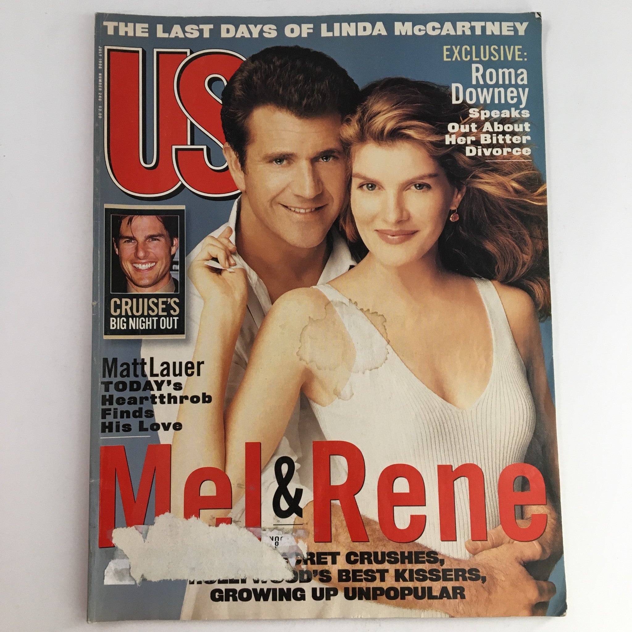 US Entertainment Magazine July 1996 Mel Gibson, Rene Russo & Tom Cruise