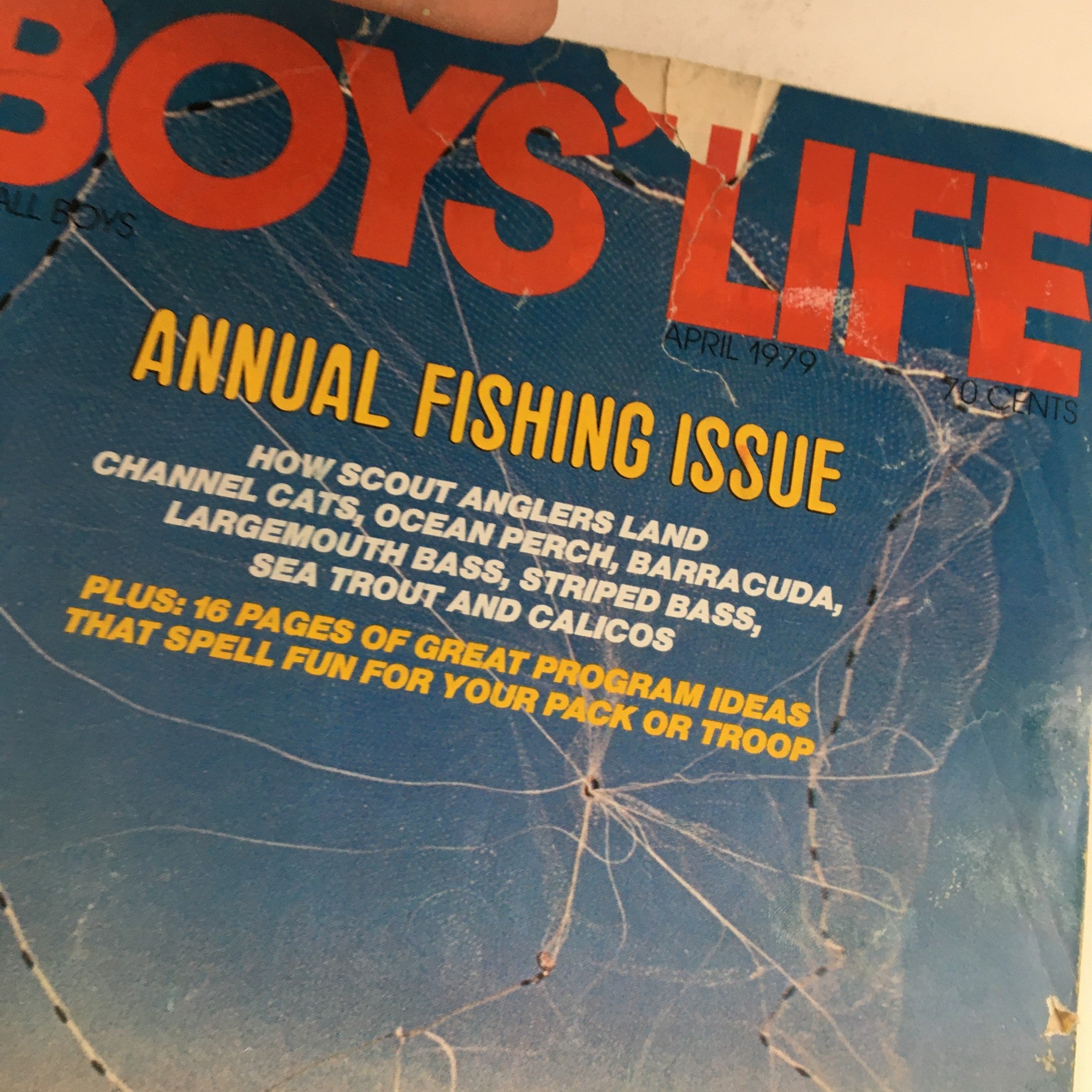 Boys' Life Magazine April 1979 How Scout Anglers Land Channel Cats & Ocean Perch