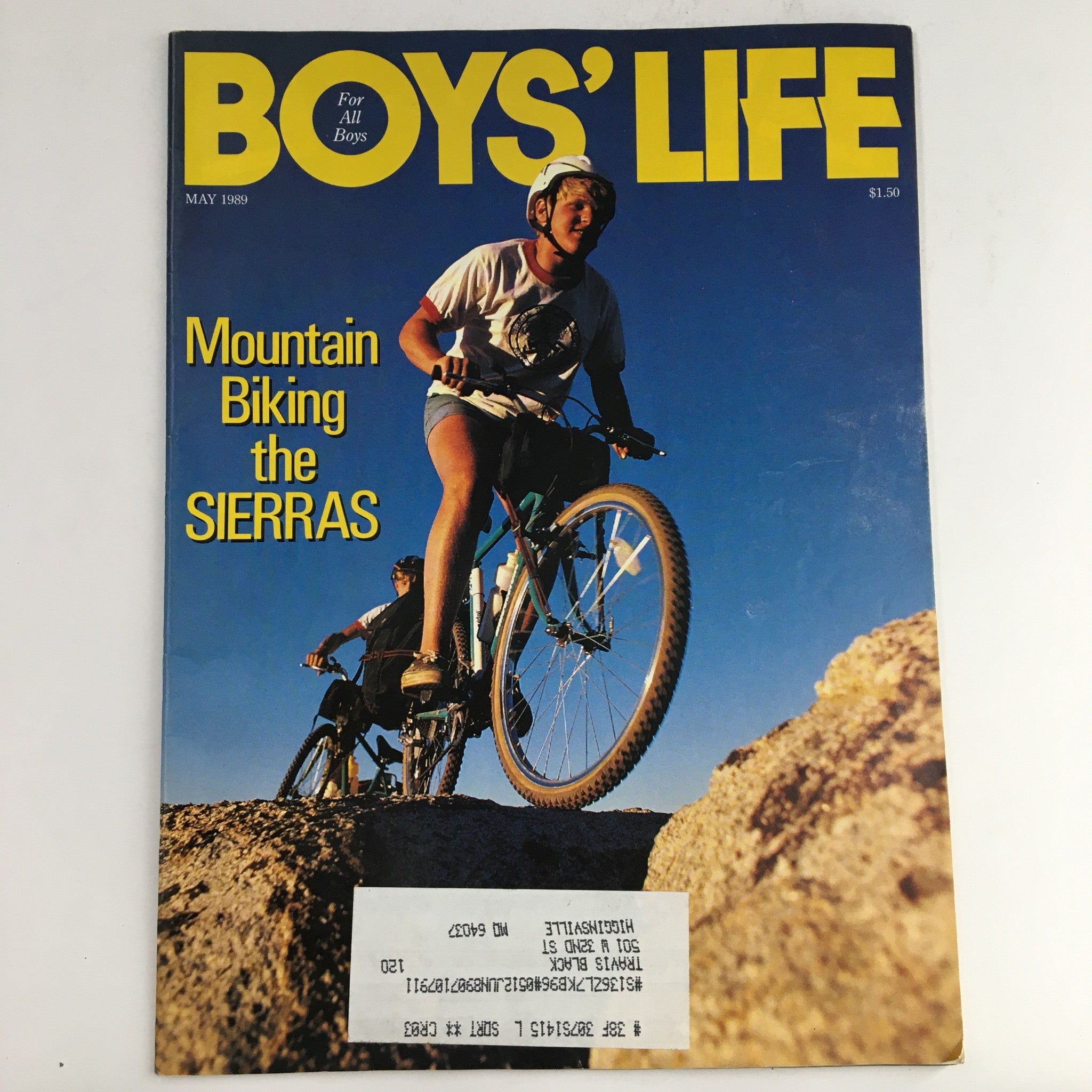 Boys' Life Magazine May 1989 Mountain Biking The Sierras