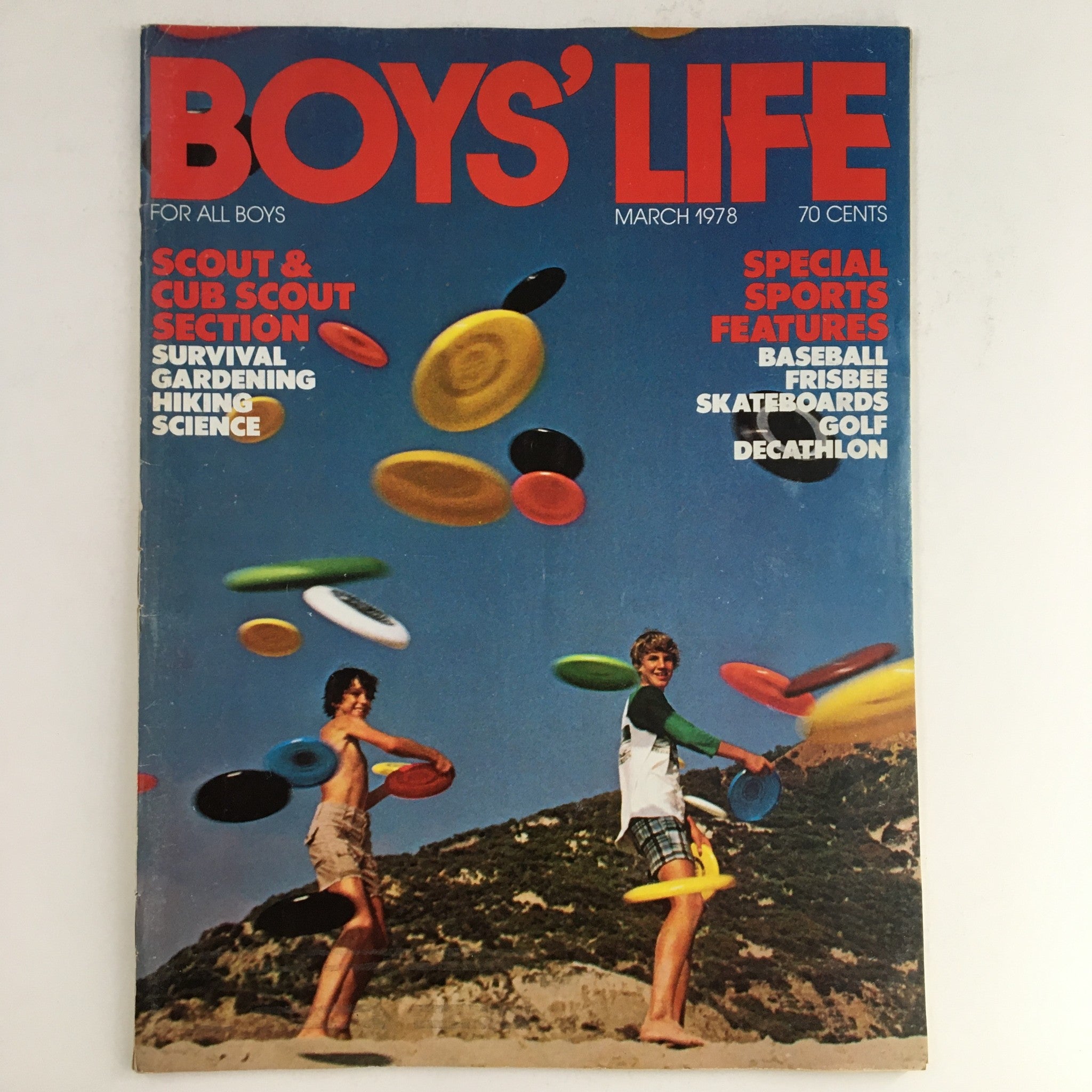 Boys' Life Magazine March 1978 Special Sports Features Baseball, Golf & Frisbee