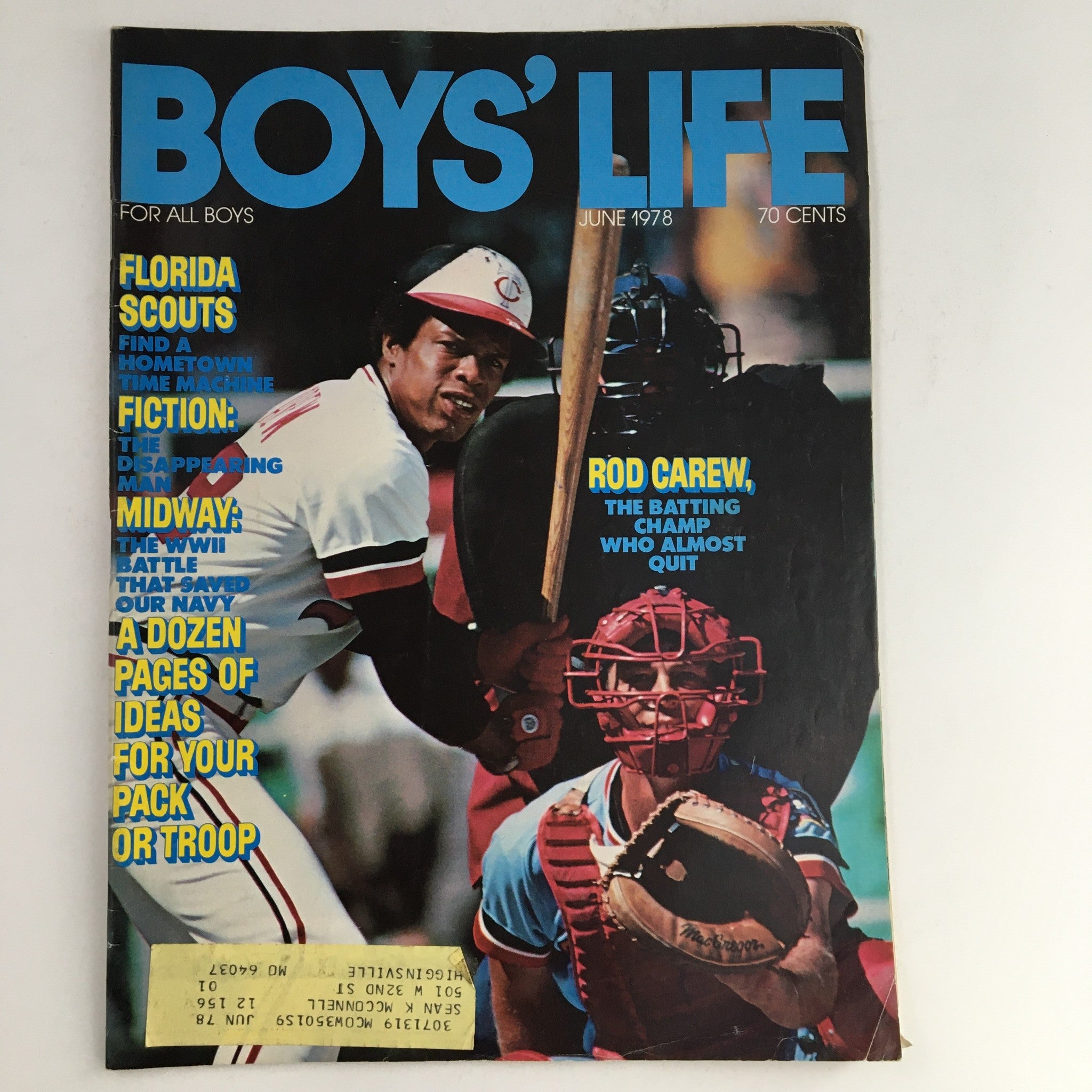 Boys' Life Magazine June 1978 Rod Carew, The Batting Champ Who Almost Quit