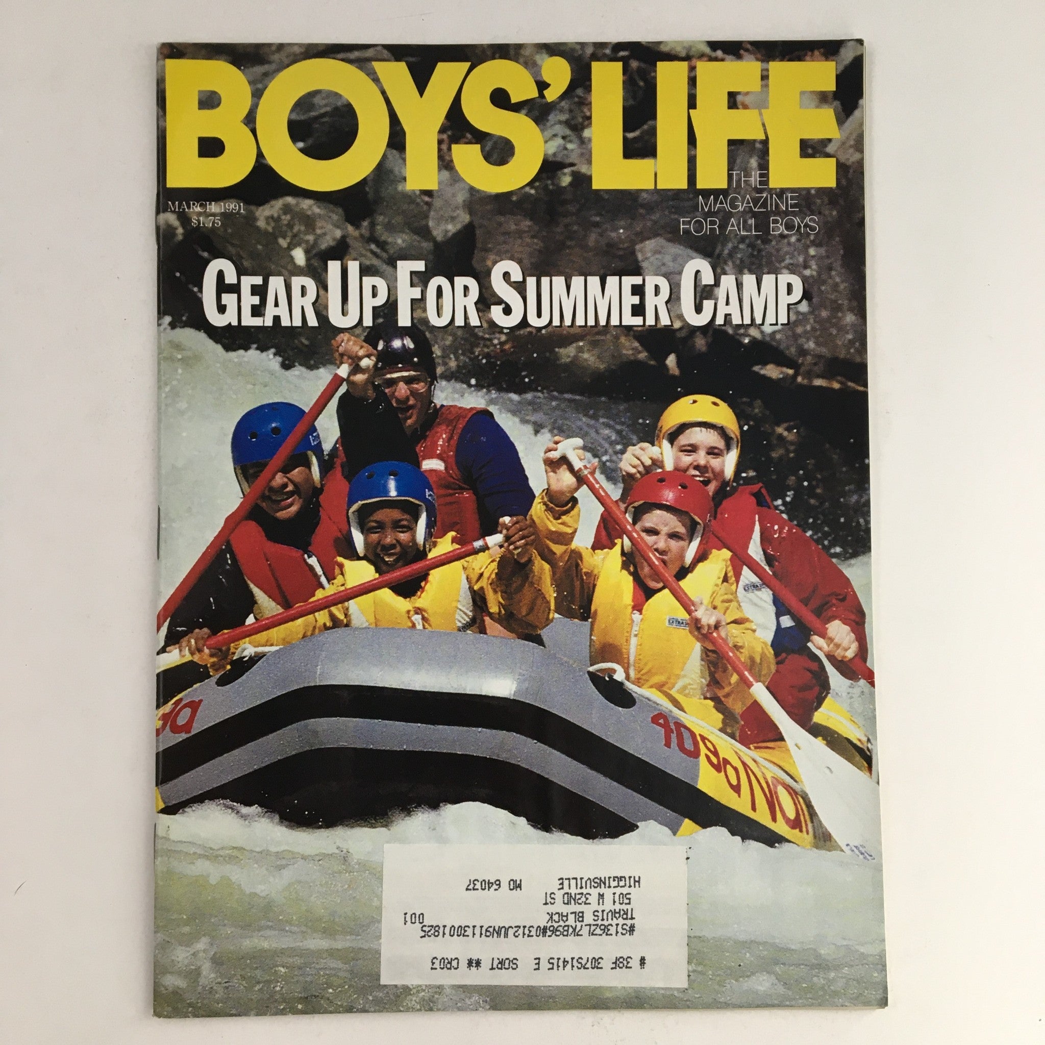 Boys' Life Magazine March 1991 Gear Up For The Summer Camp VG