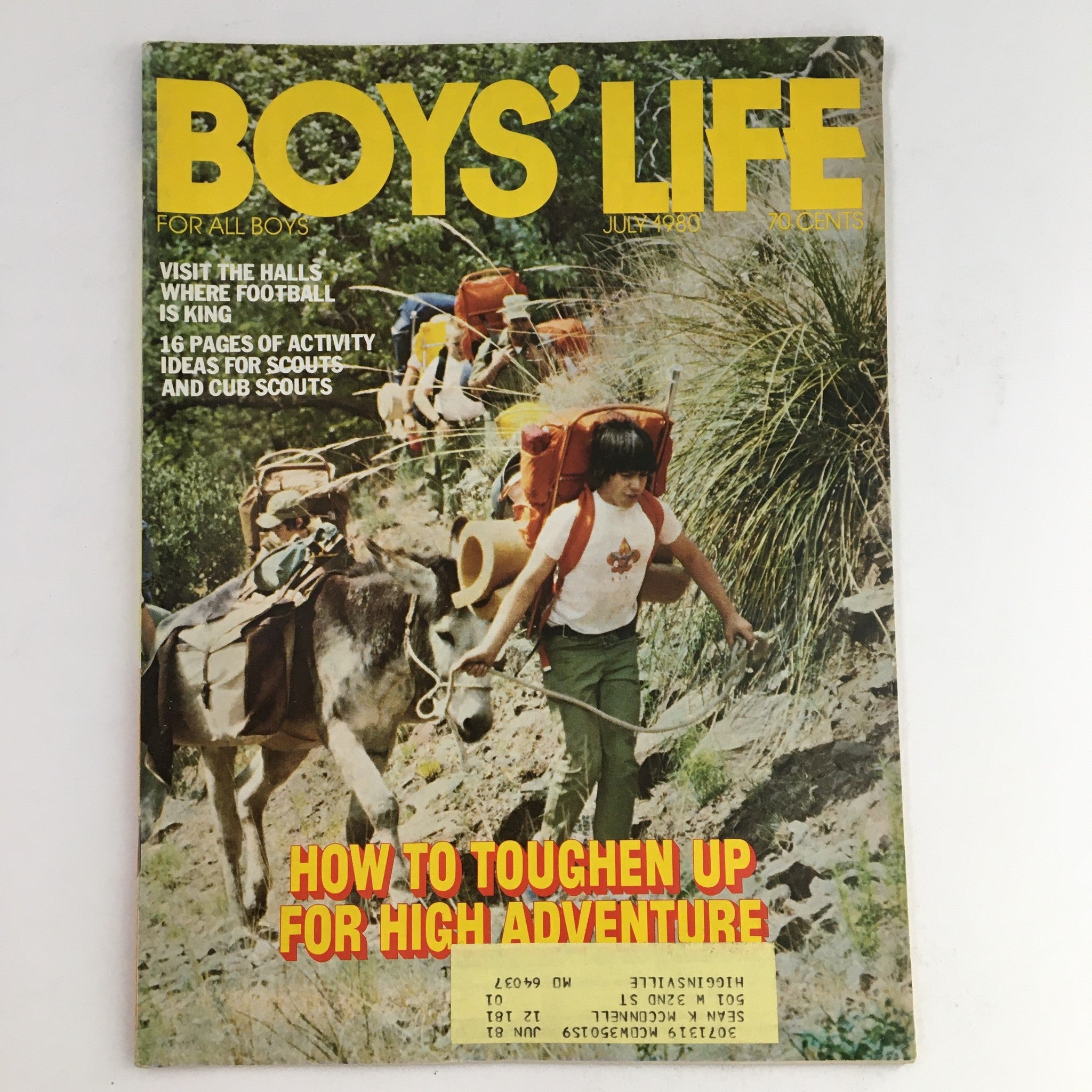 Boys' Life Magazine July 1980 How To Toughen Up For High Adventure VG