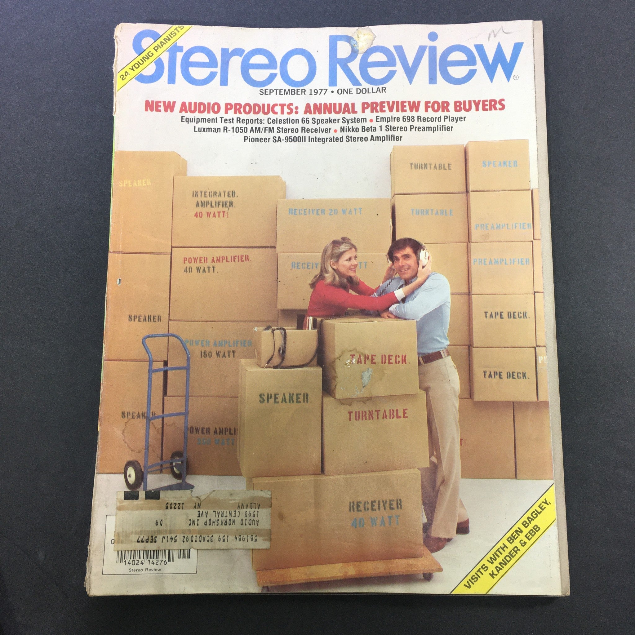 VTG Stereo Review Magazine September 1977 - Visits With Ben Bagley, Kander & EBB