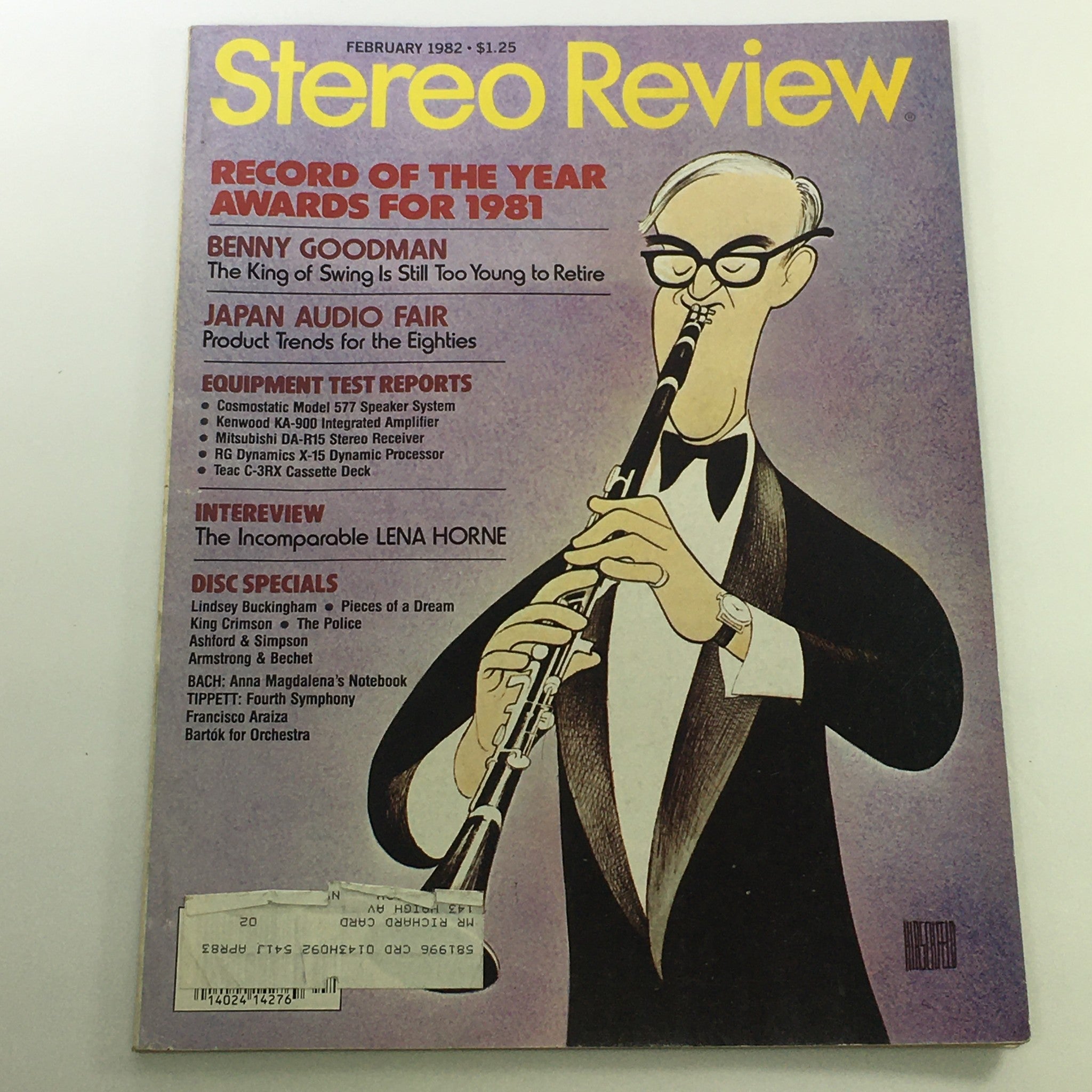 VTG Stereo Review Magazine February 1982 - Lindsey Buckingham / King Crimson