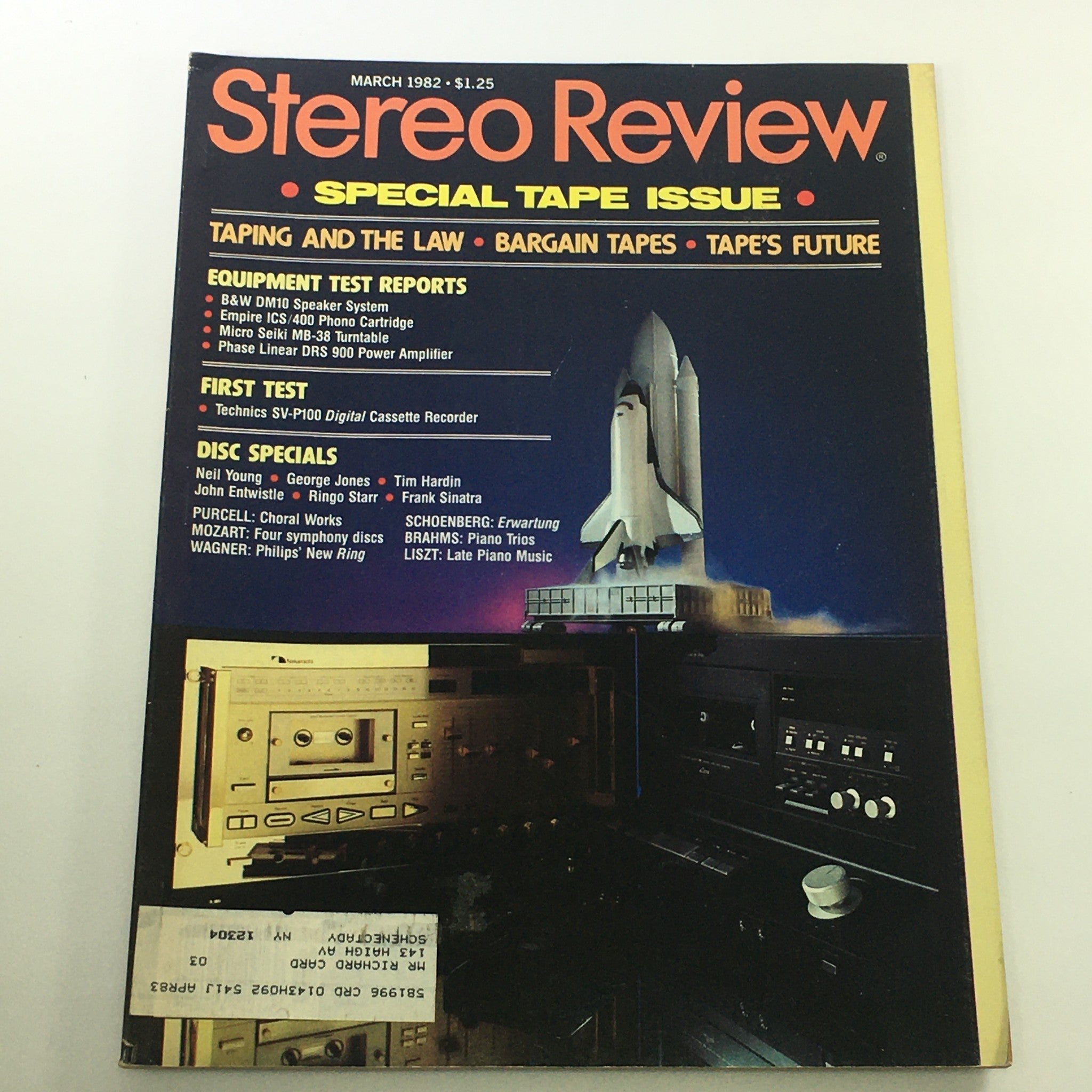 VTG Stereo Review Magazine March 1982 - Neil Young / George Jones / Tim Hardin