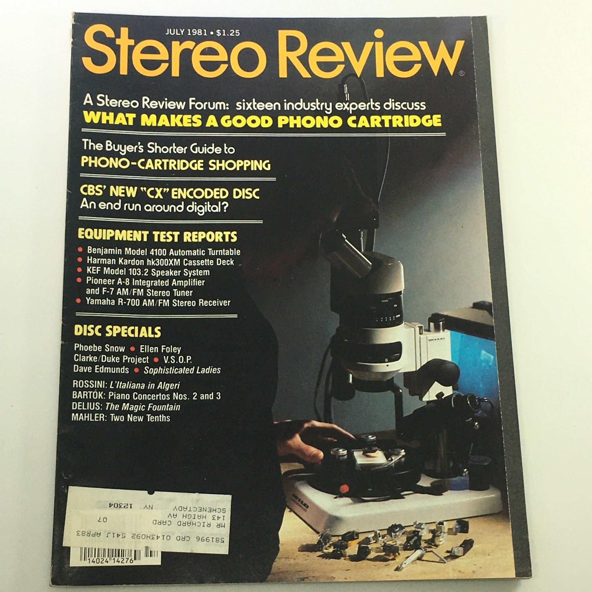 VTG Stereo Review Magazine July 1981 - Phoebe Snow / Ellen Foley / V.S.O.P. Disc