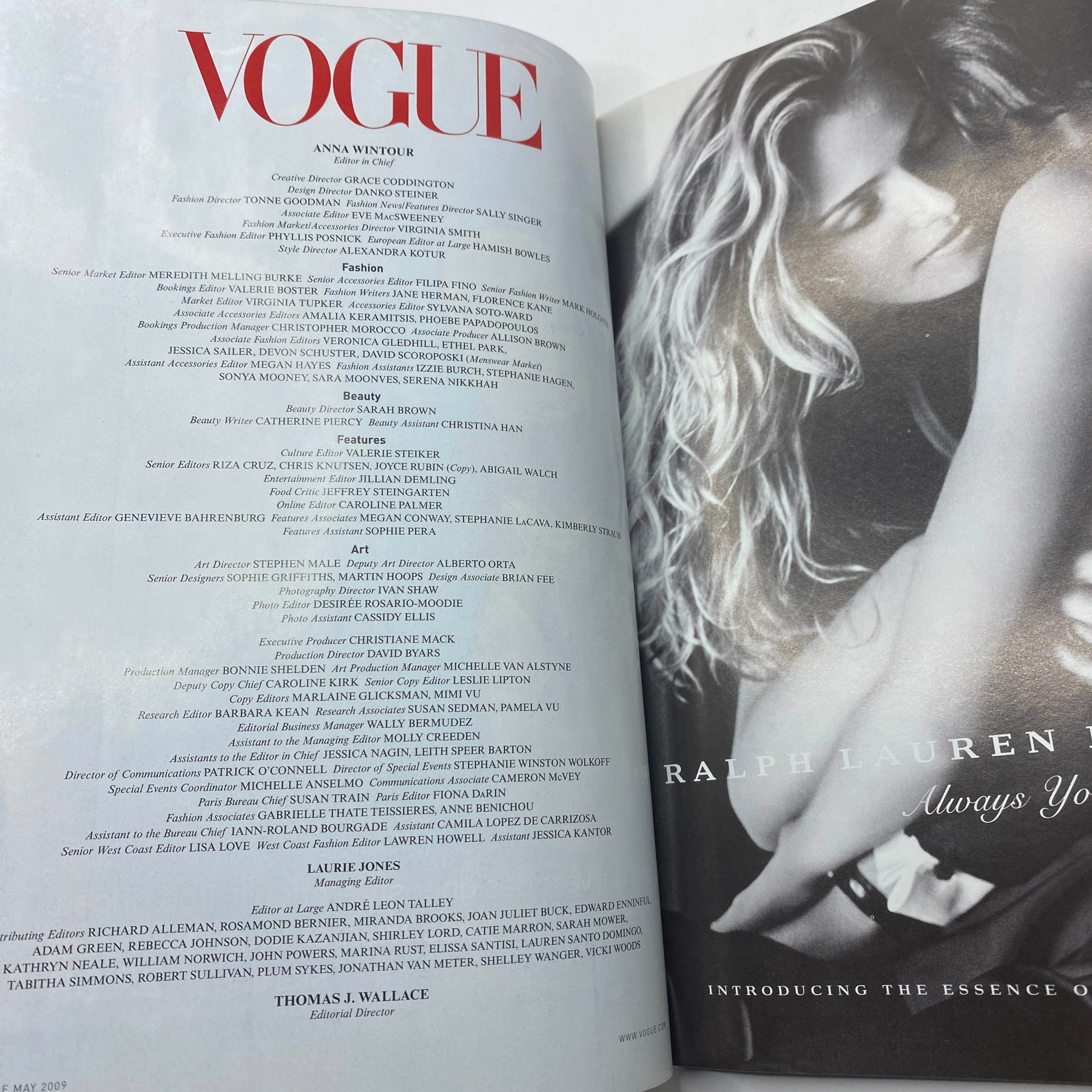 Vogue Magazine May 2009 The Real Lives of Models No Label