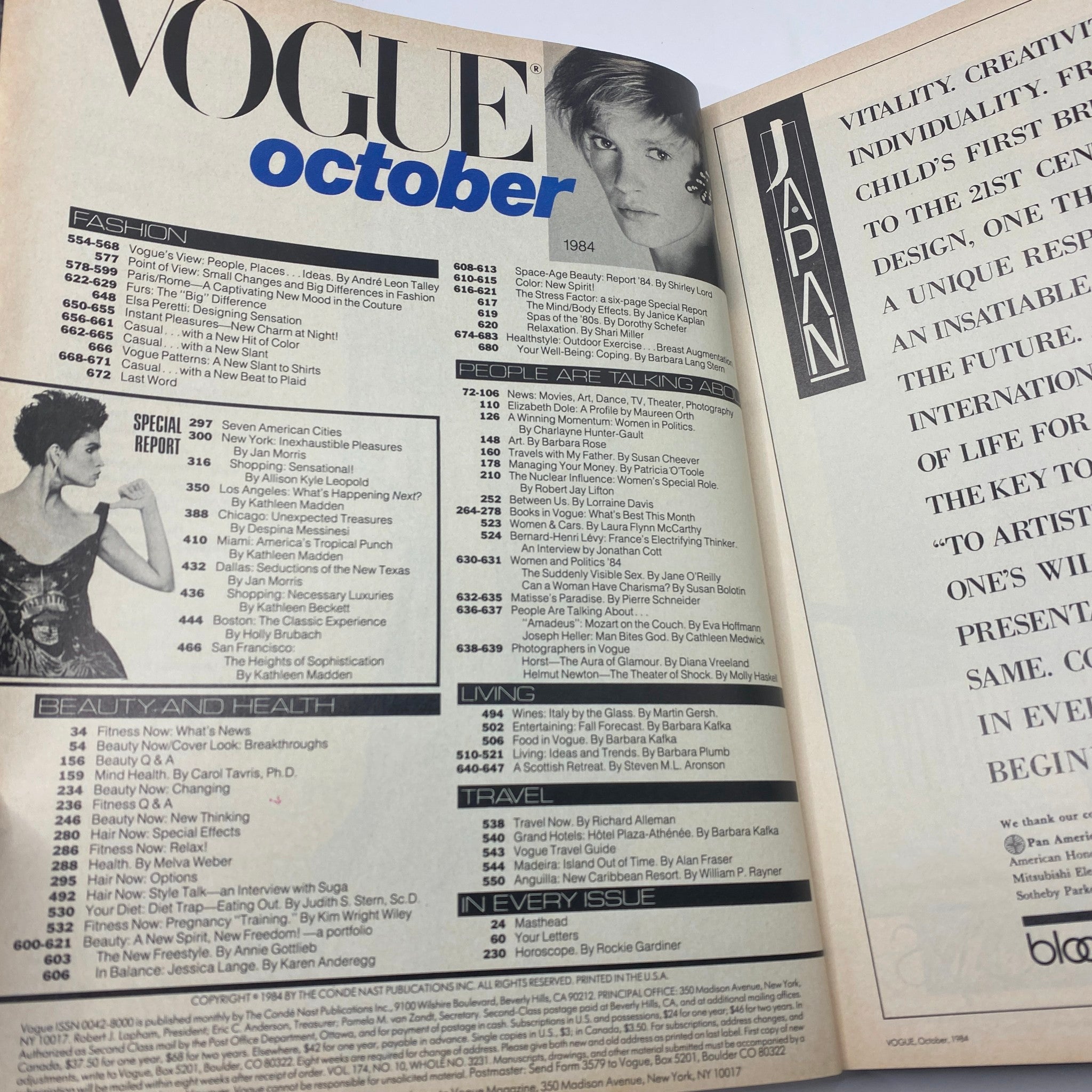 VTG Vogue Magazine October 1984 Brooke Shields by Richard Avedon