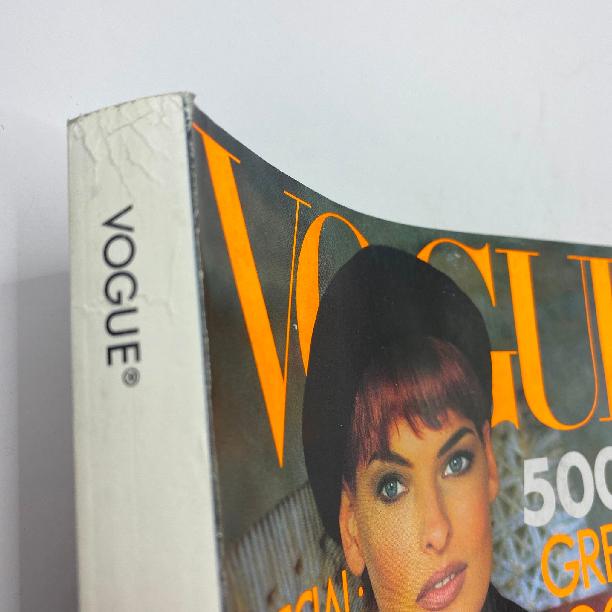 VTG Vogue Magazine September 1991 Linda Evangelista by Arthur Elgort No Label