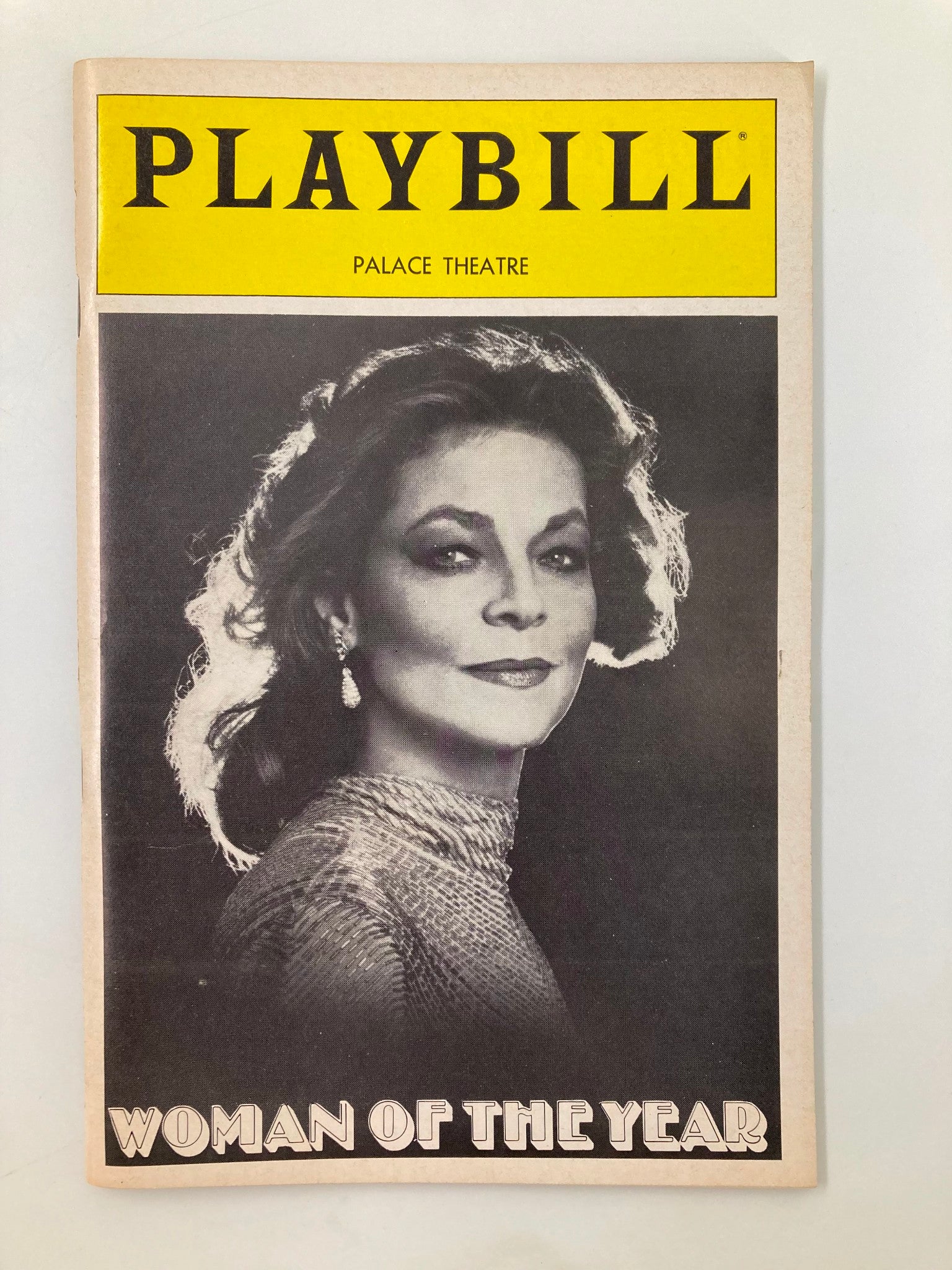 1982 Playbill The Palace Theatre Woman of the Year Lauren Bacall VG