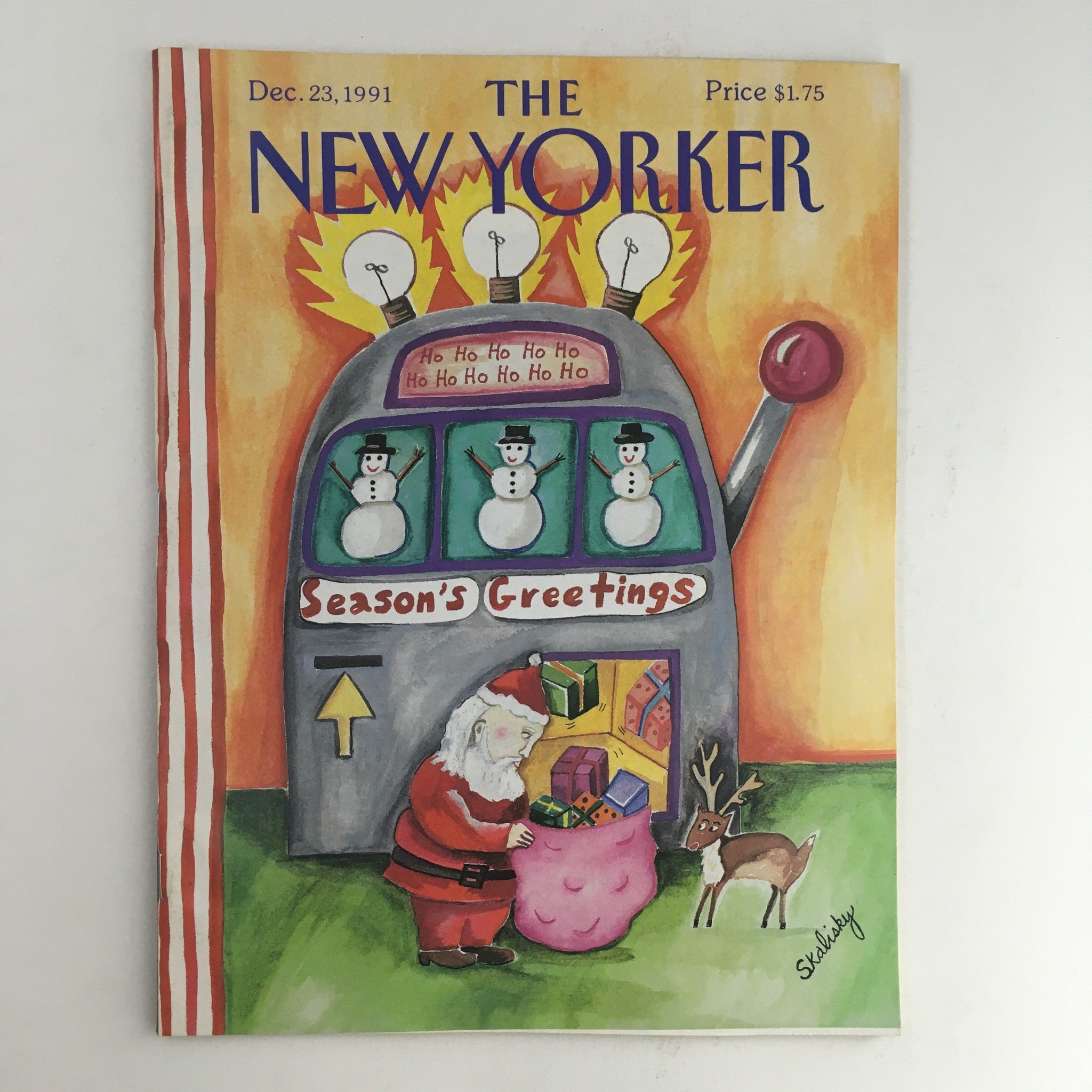 The New Yorker December 23 1991 Full Magazine Theme Cover Stephanie Skalisky VG