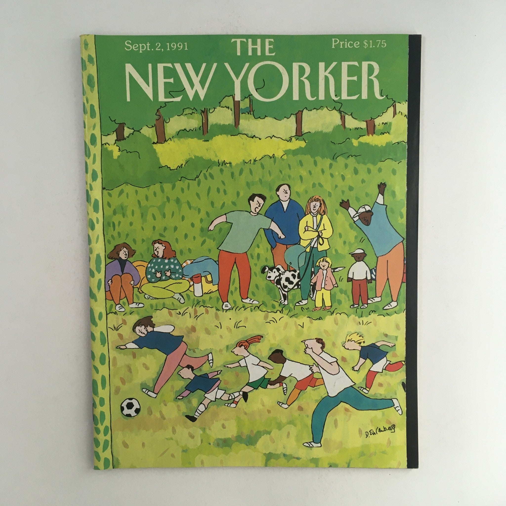 The New Yorker September 2 1991 Full Magazine Theme Cover by Devera Ehrenberg VG