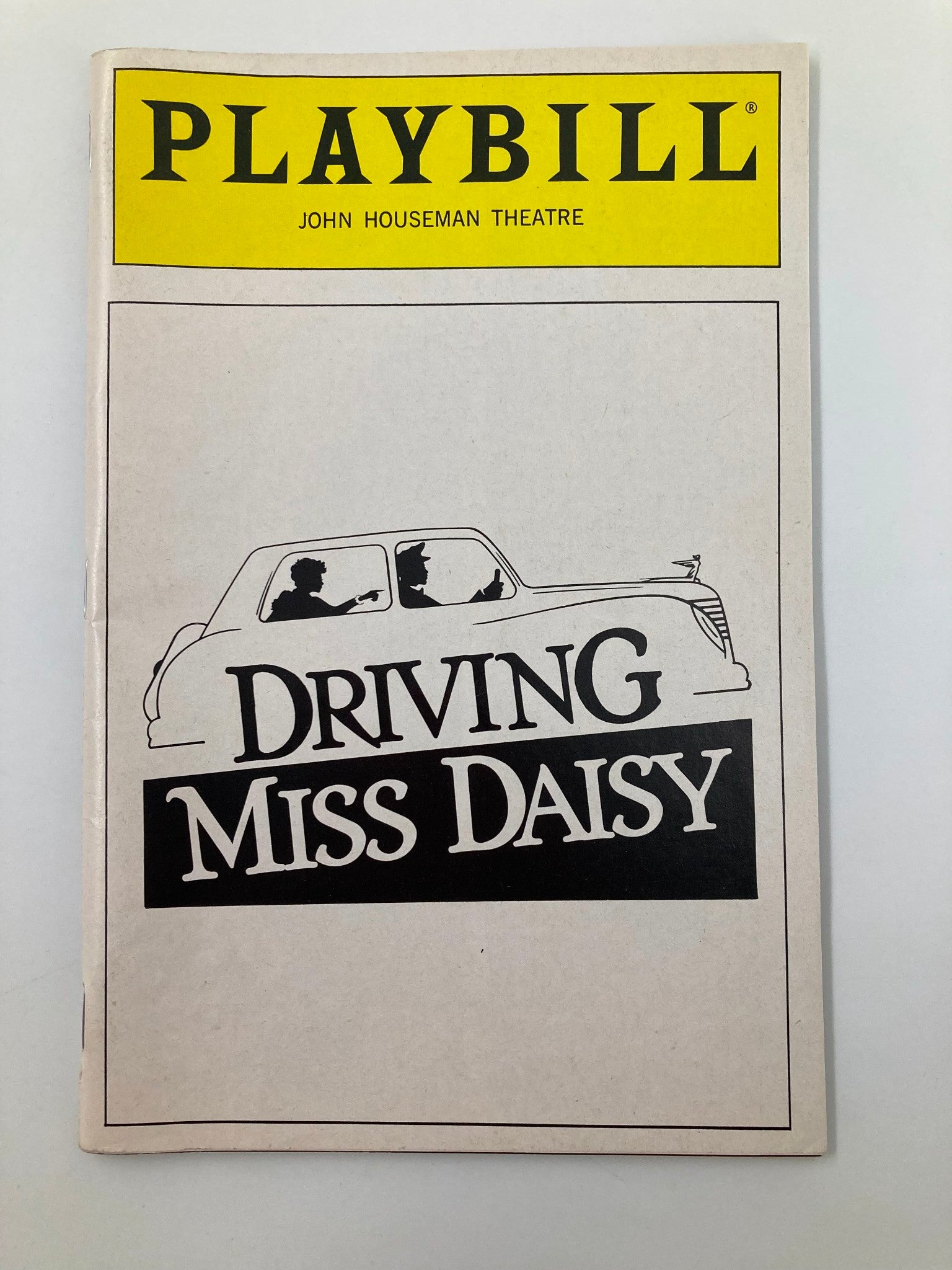 1988 Playbill John Houseman Theatre Driving Miss Daisy Frances Sternhagen VG