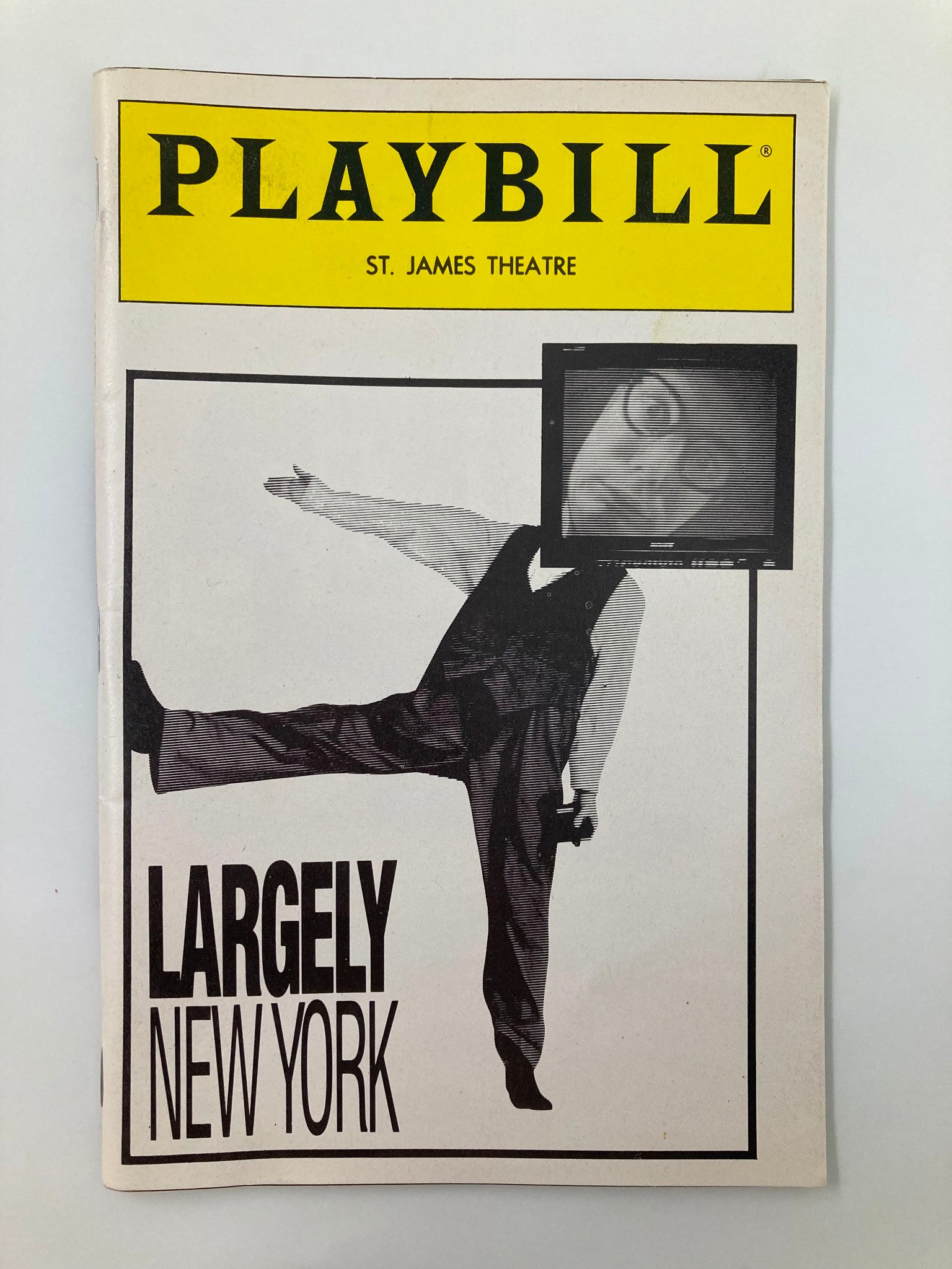 1989 Playbill St. James Theatre Largely New York Leon Chesney, Jeff Gordon VG