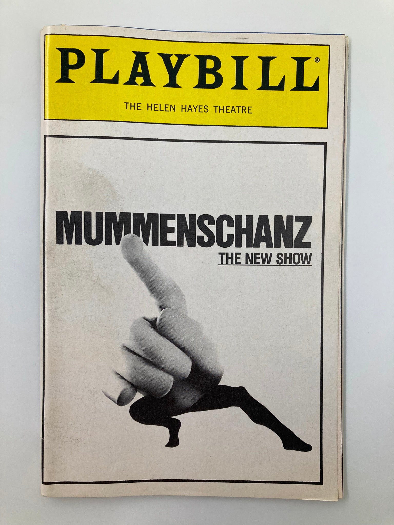 1986 Playbill The Helen Hays Theatre Mummenschanz Andres Bossard, Bernie Schurch