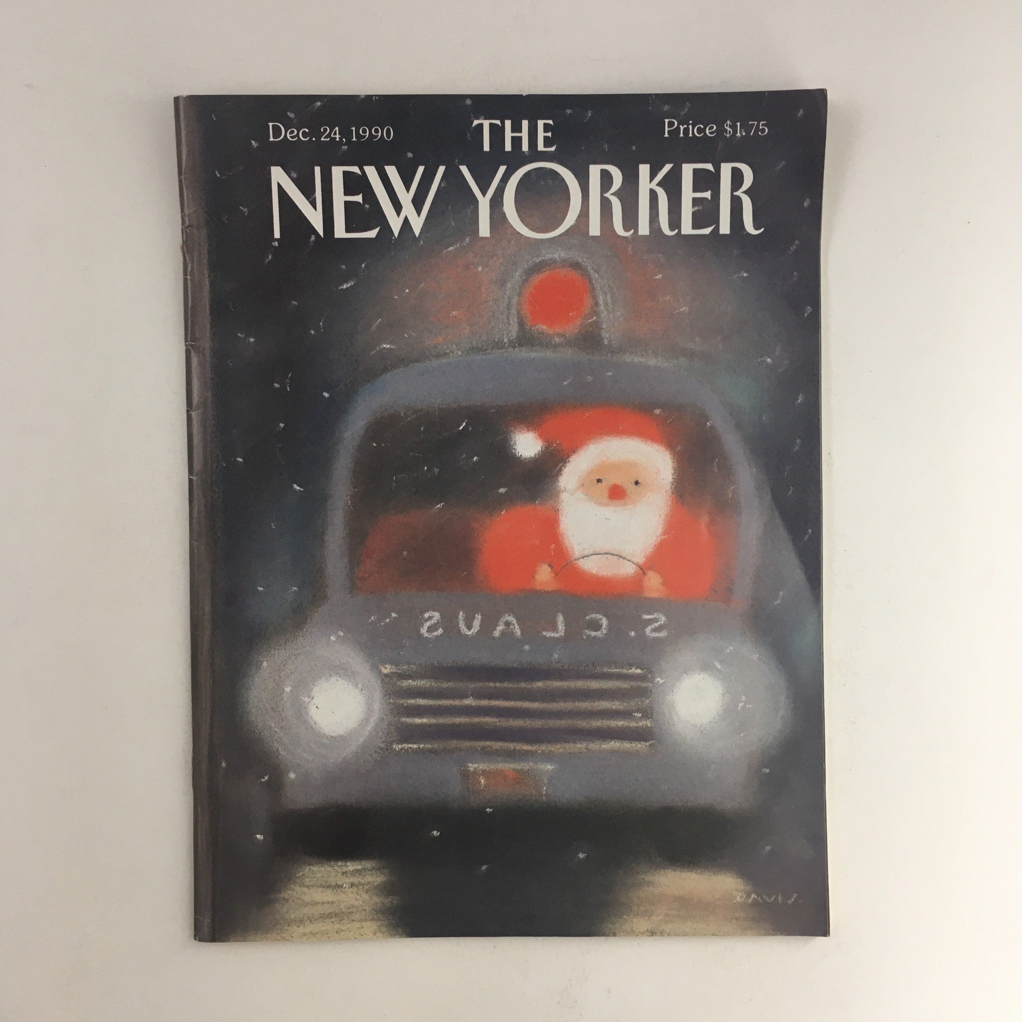 The New Yorker December 24 1990 Full Magazine Theme Cover by Susan Davis