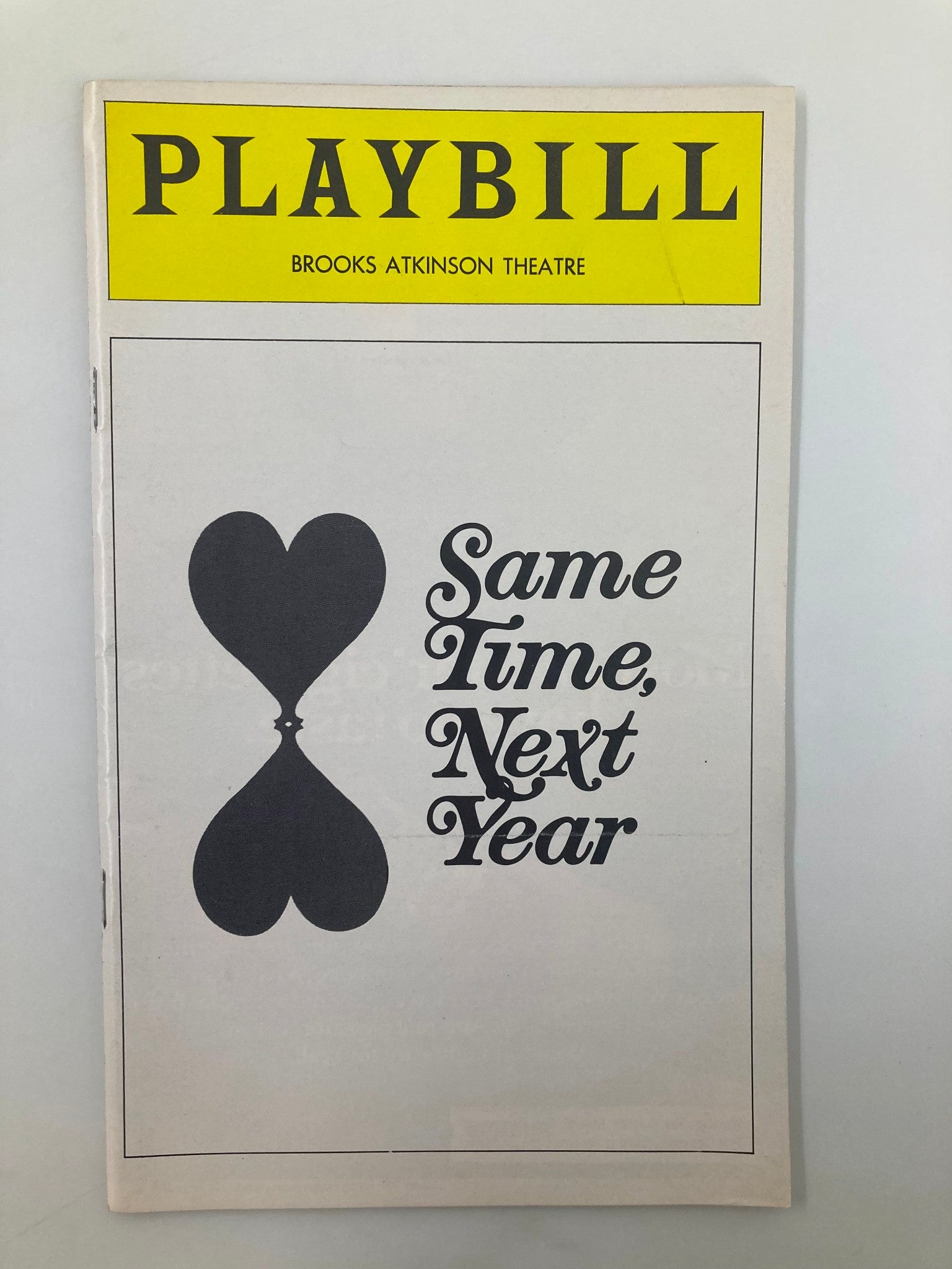 1976 Playbill Brooks Atkinson Theatre Same Time, Next Year Ted Bessell VG