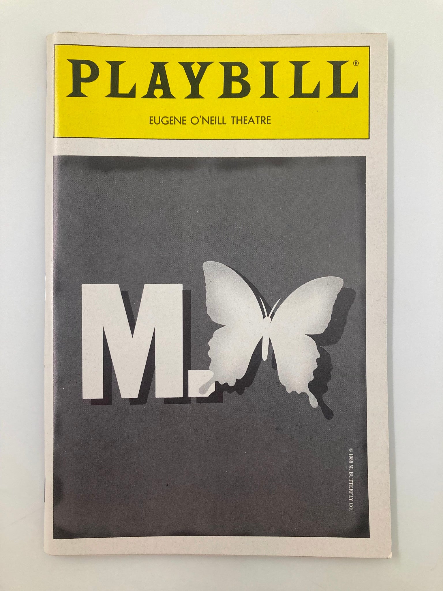 1988 Playbill Eugene O'Neil Theatre M. Butterfly David Dukes, Richard Poe VG