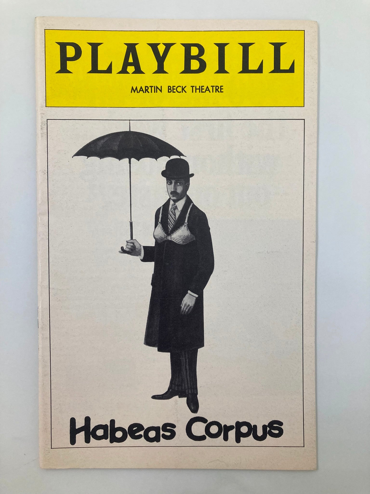 1975 Playbill Martin Beck Theatre Habeas Corpus Celeste Holm, Jean Marsh VG