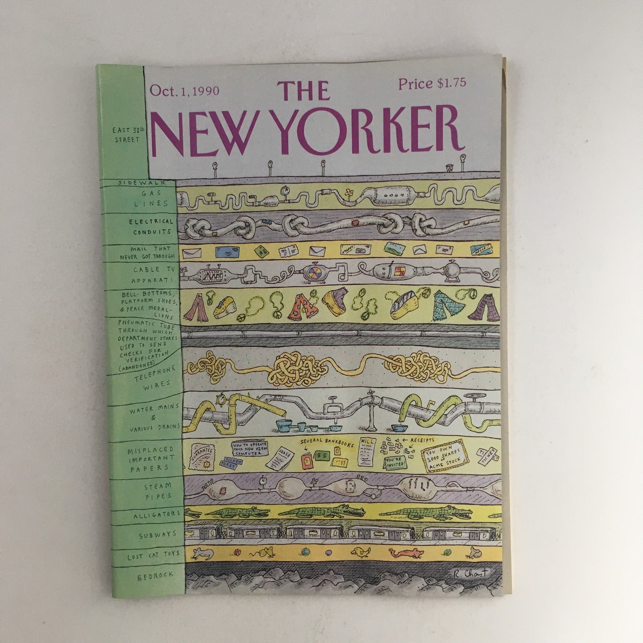 The New Yorker October 1 1990 Full Magazine Theme Cover by Roz Chast No Label