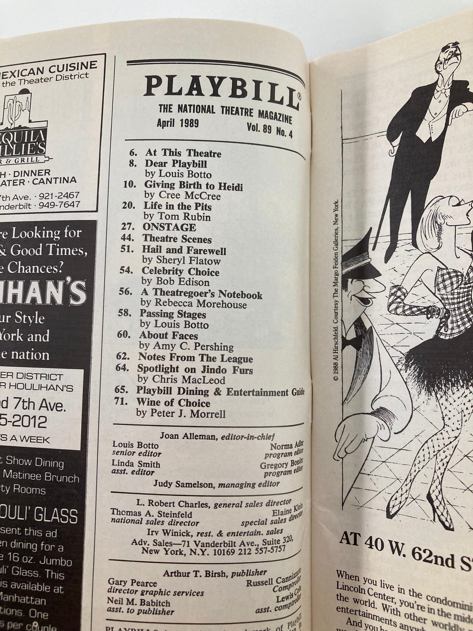 1989 Playbill Ritz Theatre Chu Chem The 1st Chinese-Jewish Musical Irving Burton