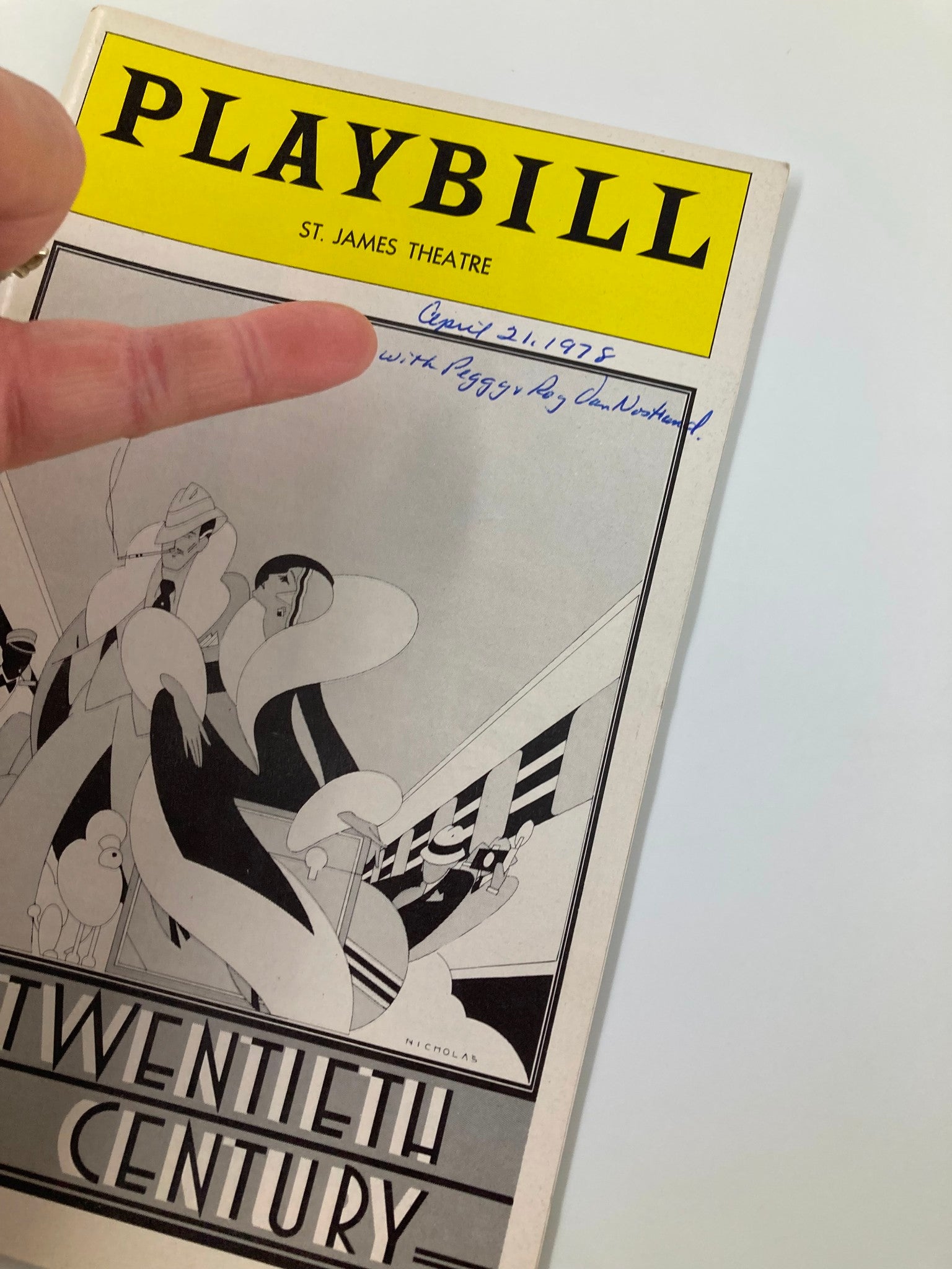 1978 Playbill St. James Theatre On The Twentieth Century John Cullum, Imogene C.