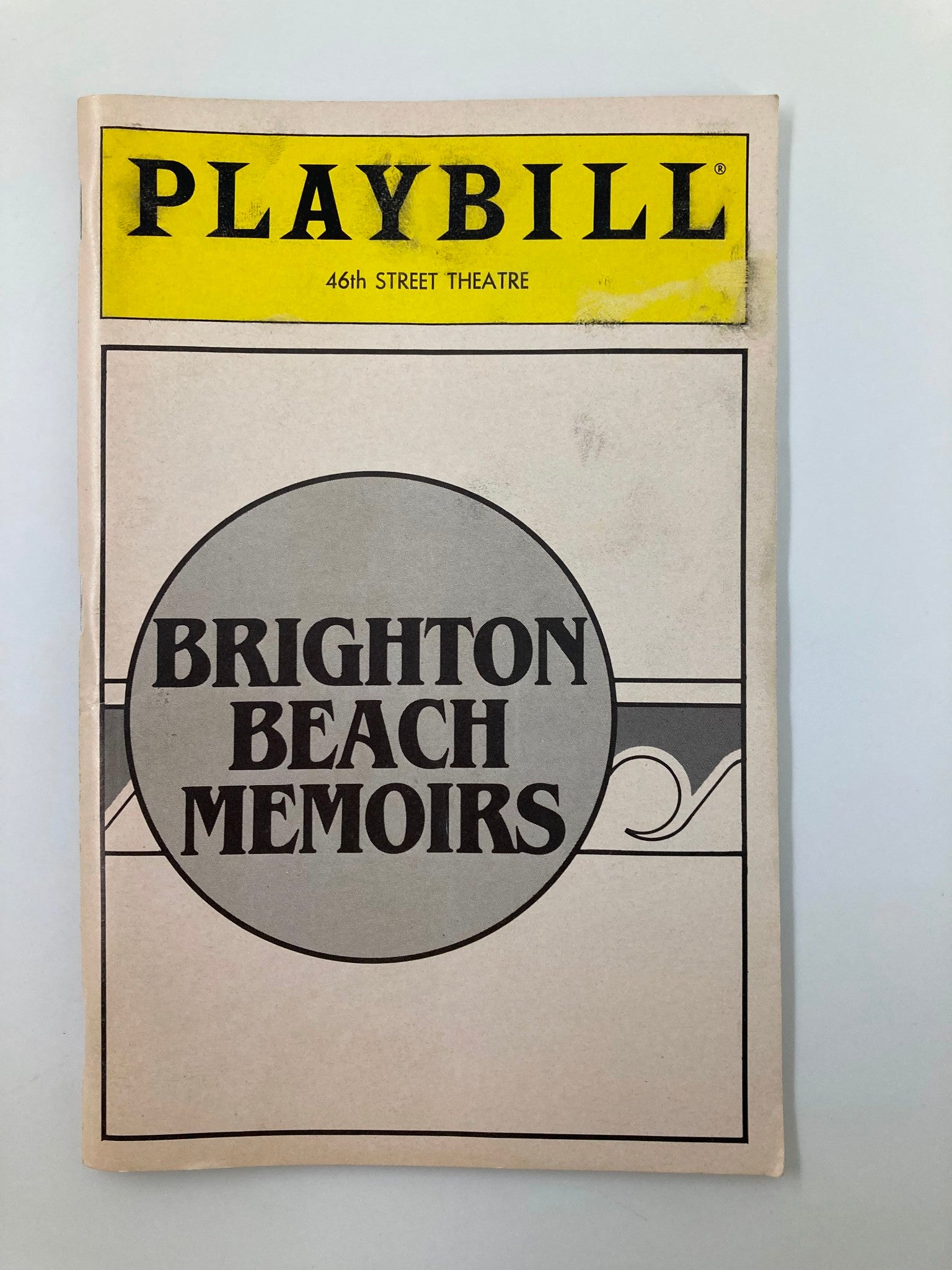 1985 Playbill Forty-Sixth Street Theatre Brighton Beach Memoirs Maggie Burke