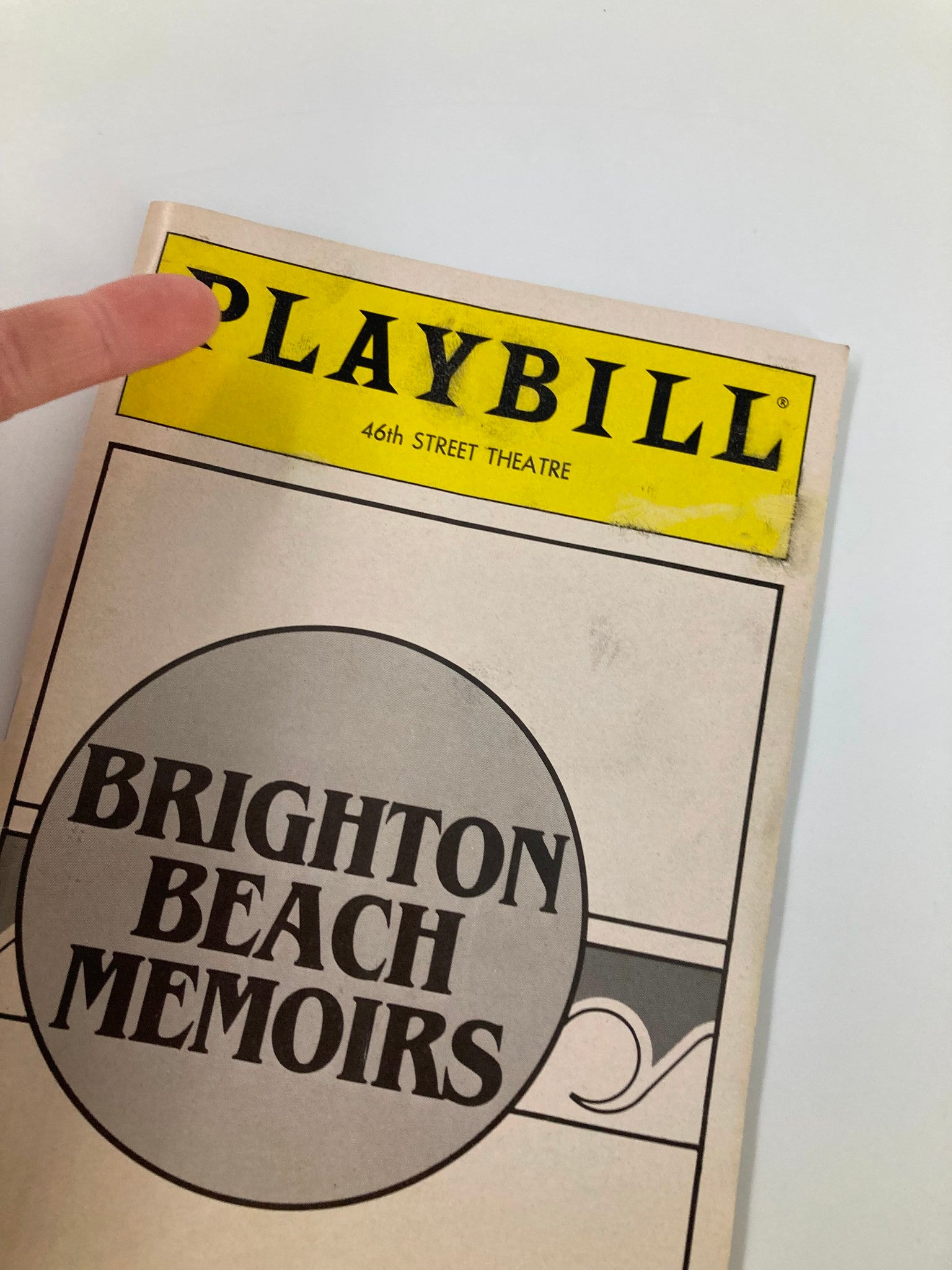 1985 Playbill Forty-Sixth Street Theatre Brighton Beach Memoirs Maggie Burke