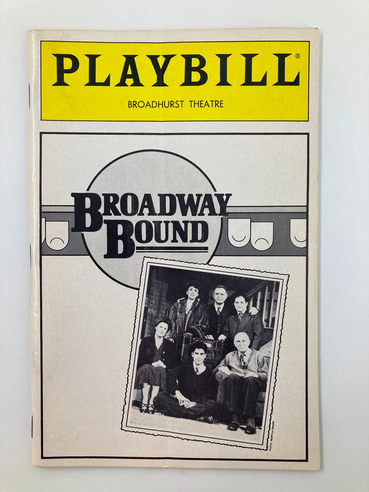 1986 Playbill Broadhurst Theatre Broadway Bound Linda Lavin Jonathan Silverman