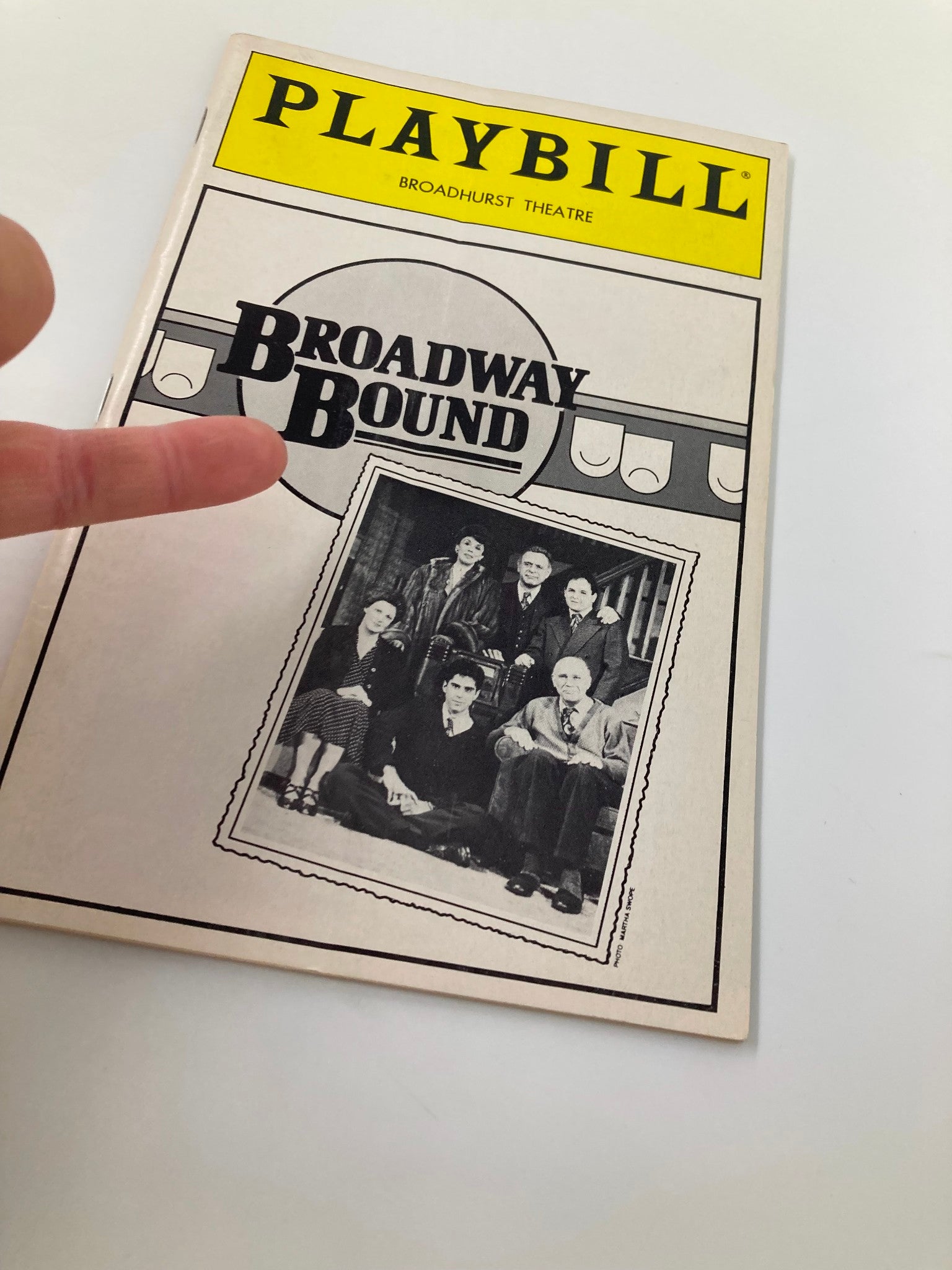 1986 Playbill Broadhurst Theatre Broadway Bound Linda Lavin Jonathan Silverman