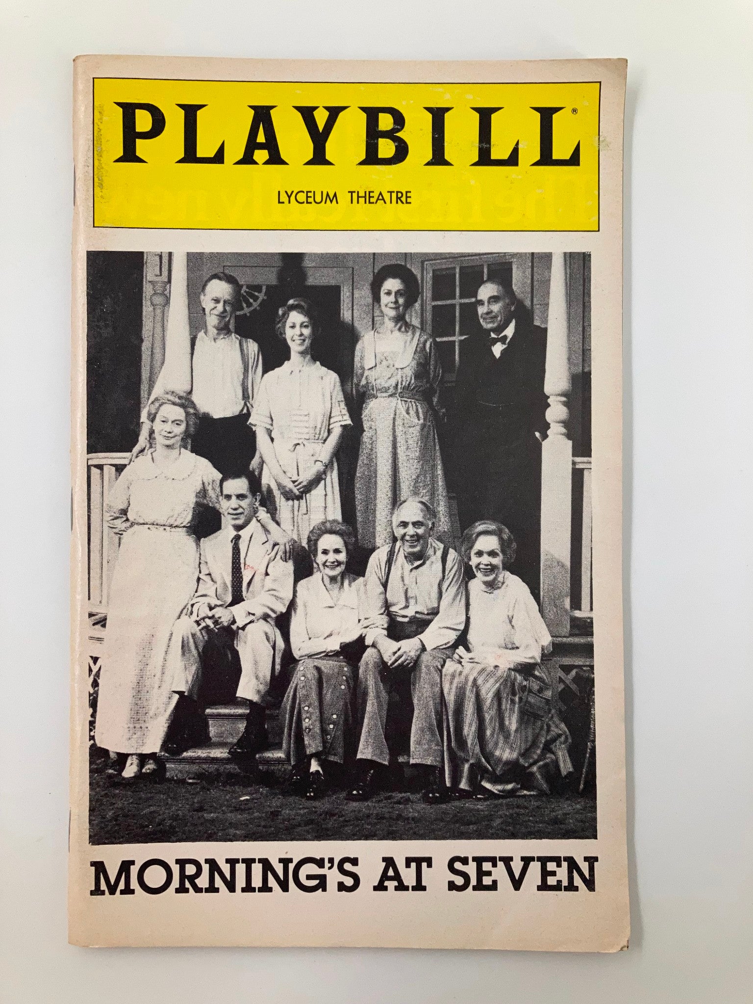 1981 Playbill Lyceum Theatre Morning's at Seven Martha Miller Maureen O'Sullivan