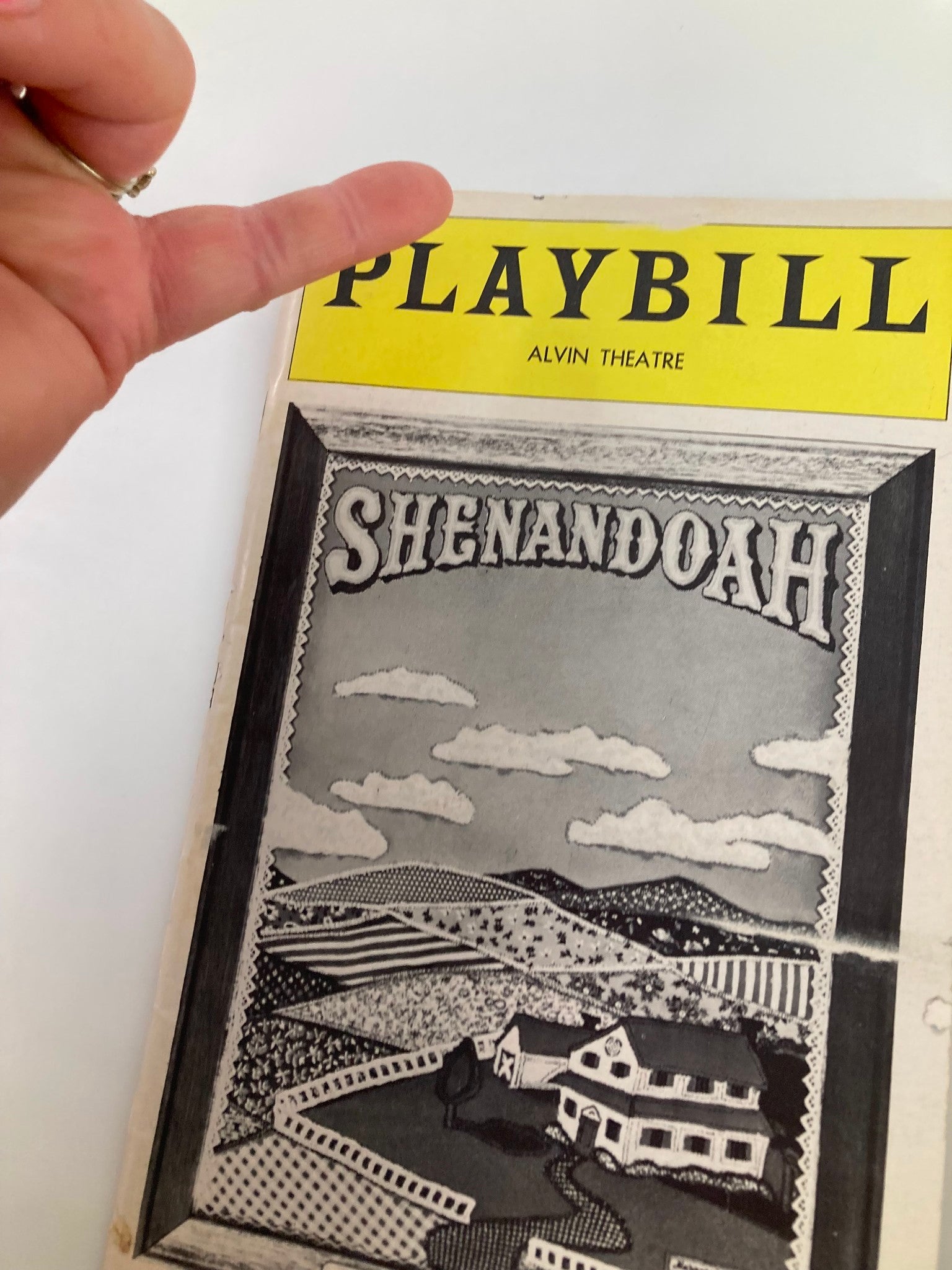 1976 Playbill Alvin Theatre Shenandoah John Cullum, Donna Theodore, Ted Agress