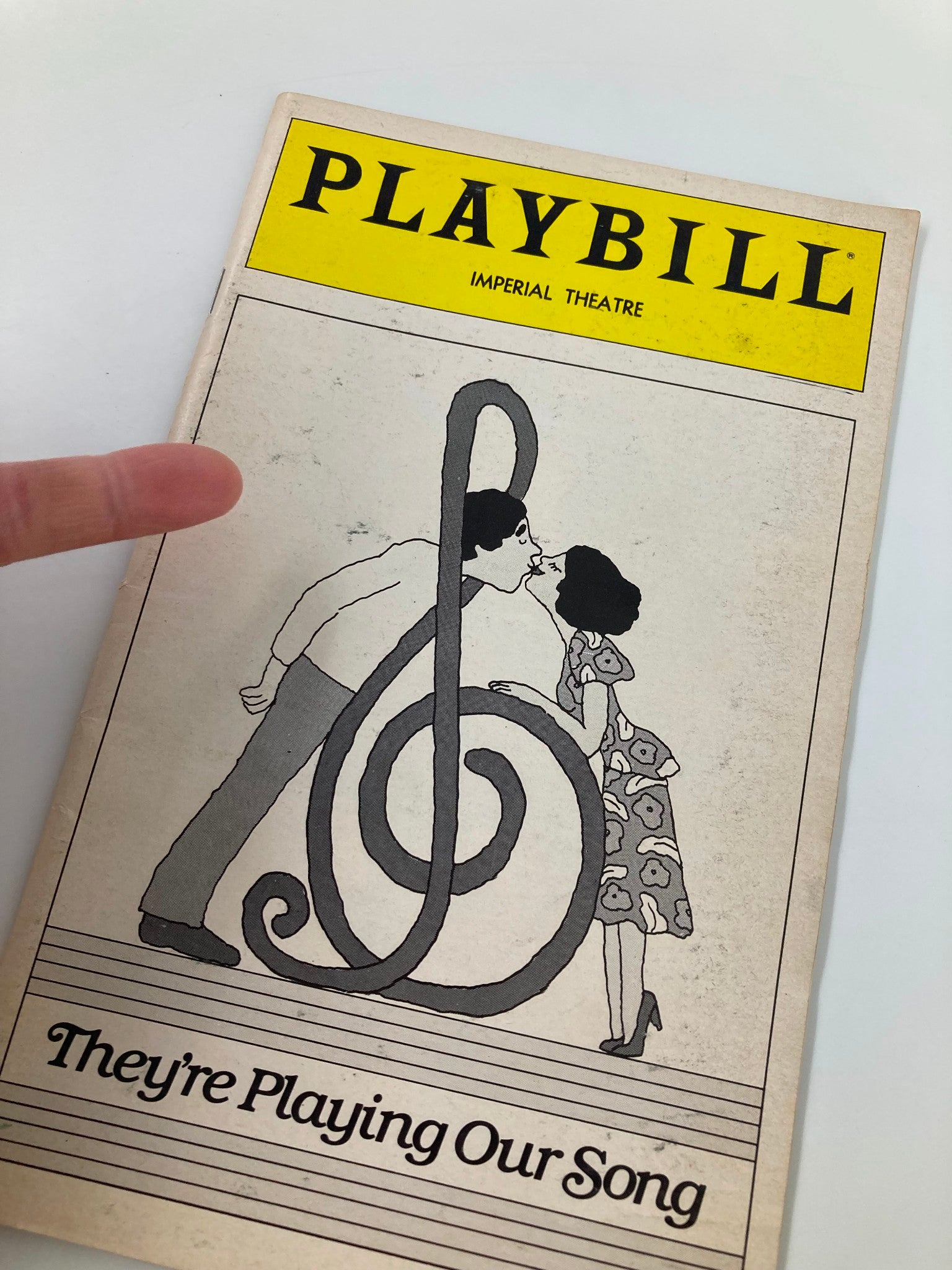 1980 Playbill Imperial Theatre They're Playing Our Song Lucie Arnaz Tony Roberts