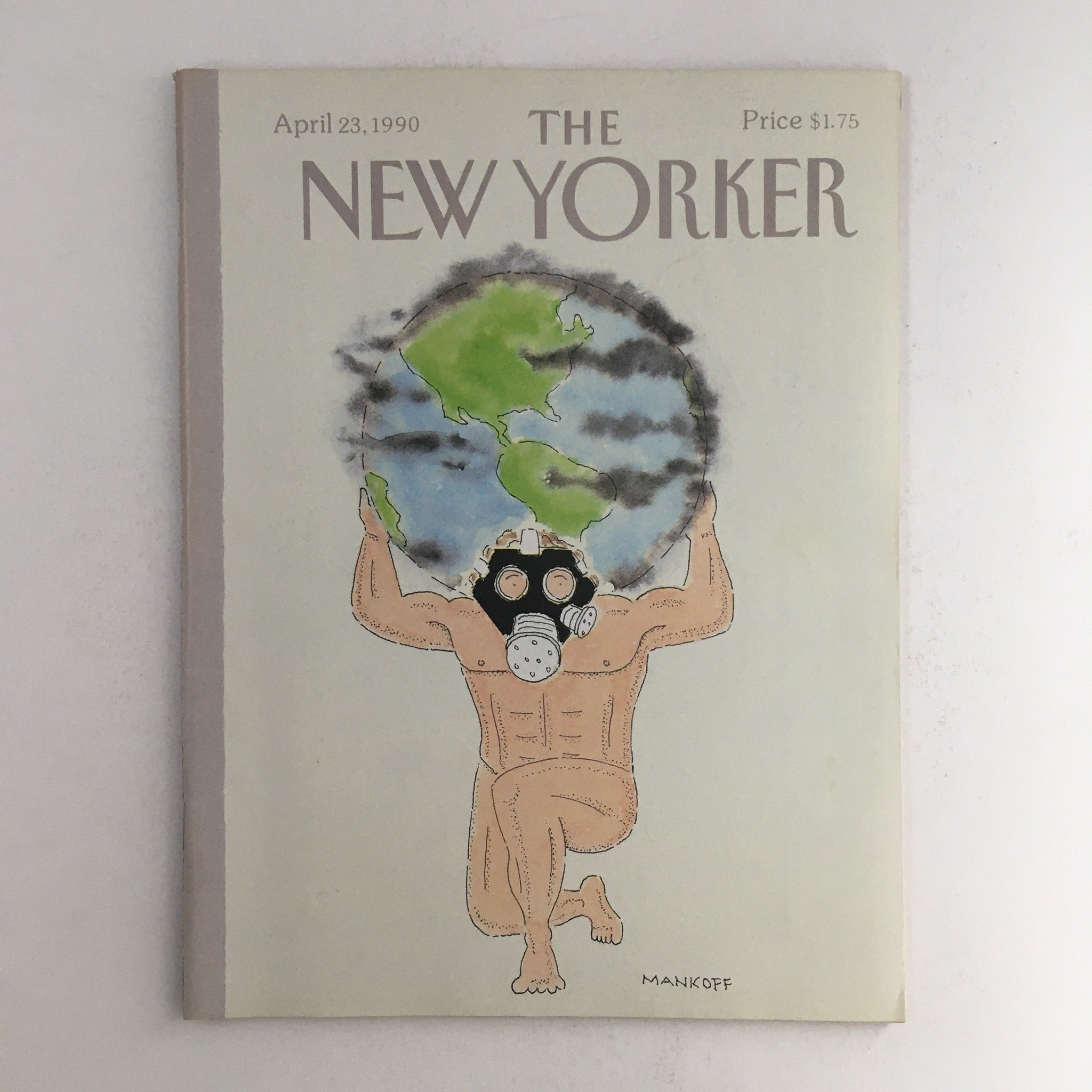 The New Yorker April 23 1990 Full Magazine Theme Cover by Robert Mankoff