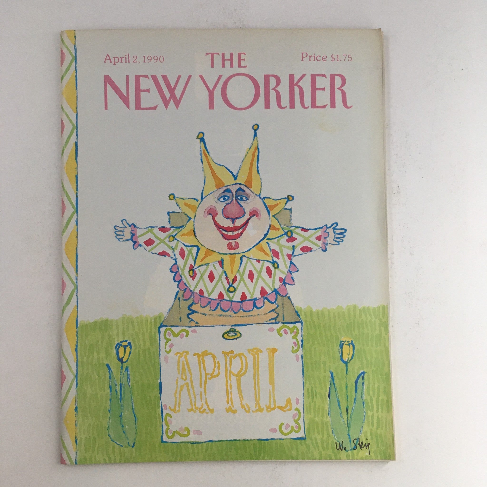 The New Yorker April 2 1990 Full Magazine Theme Cover by William Steig No Label