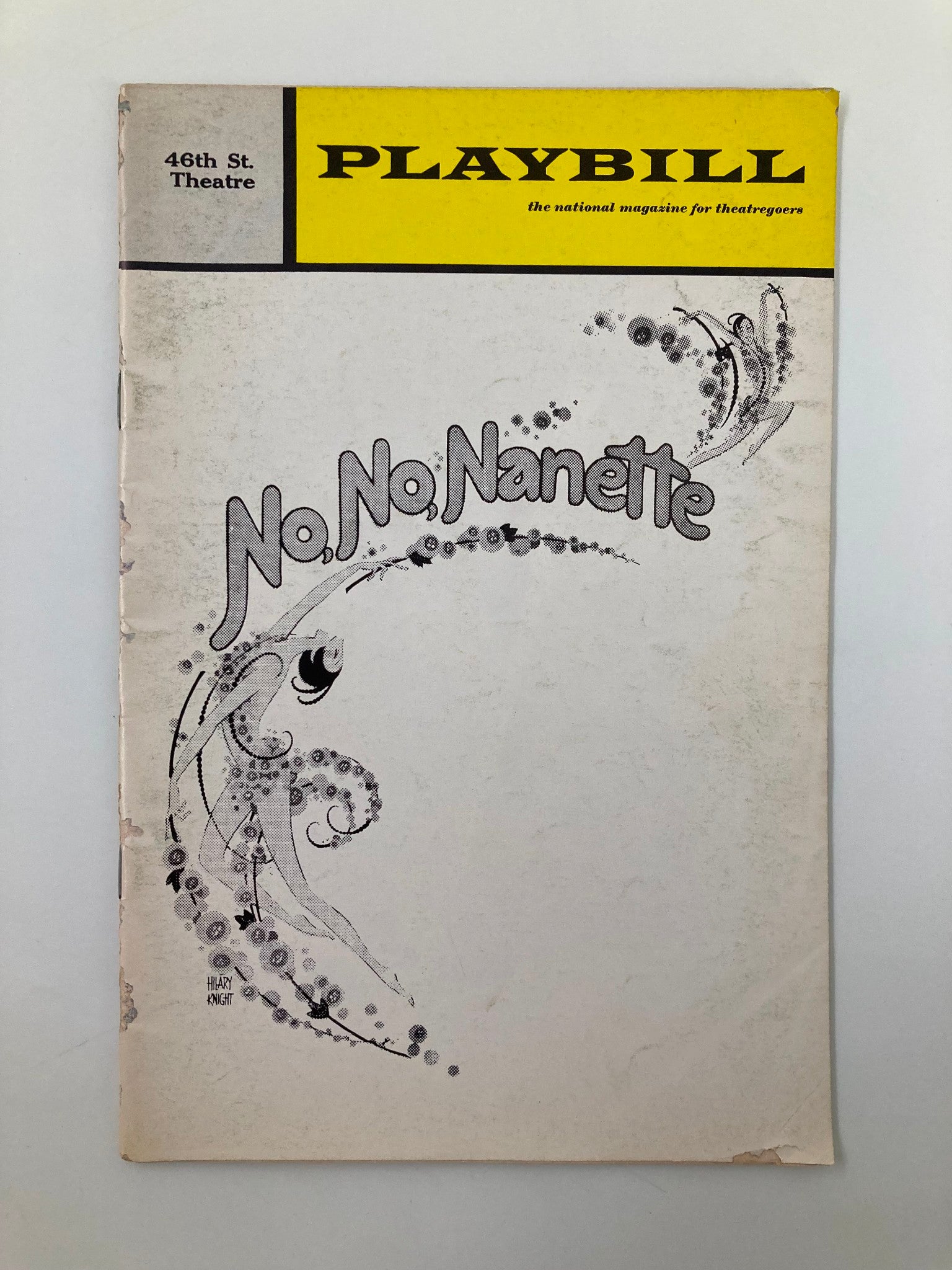 1971 Playbill Forty-Sixth Street Theatre No, No, Nanette Ruby Keeler, Bobby Van