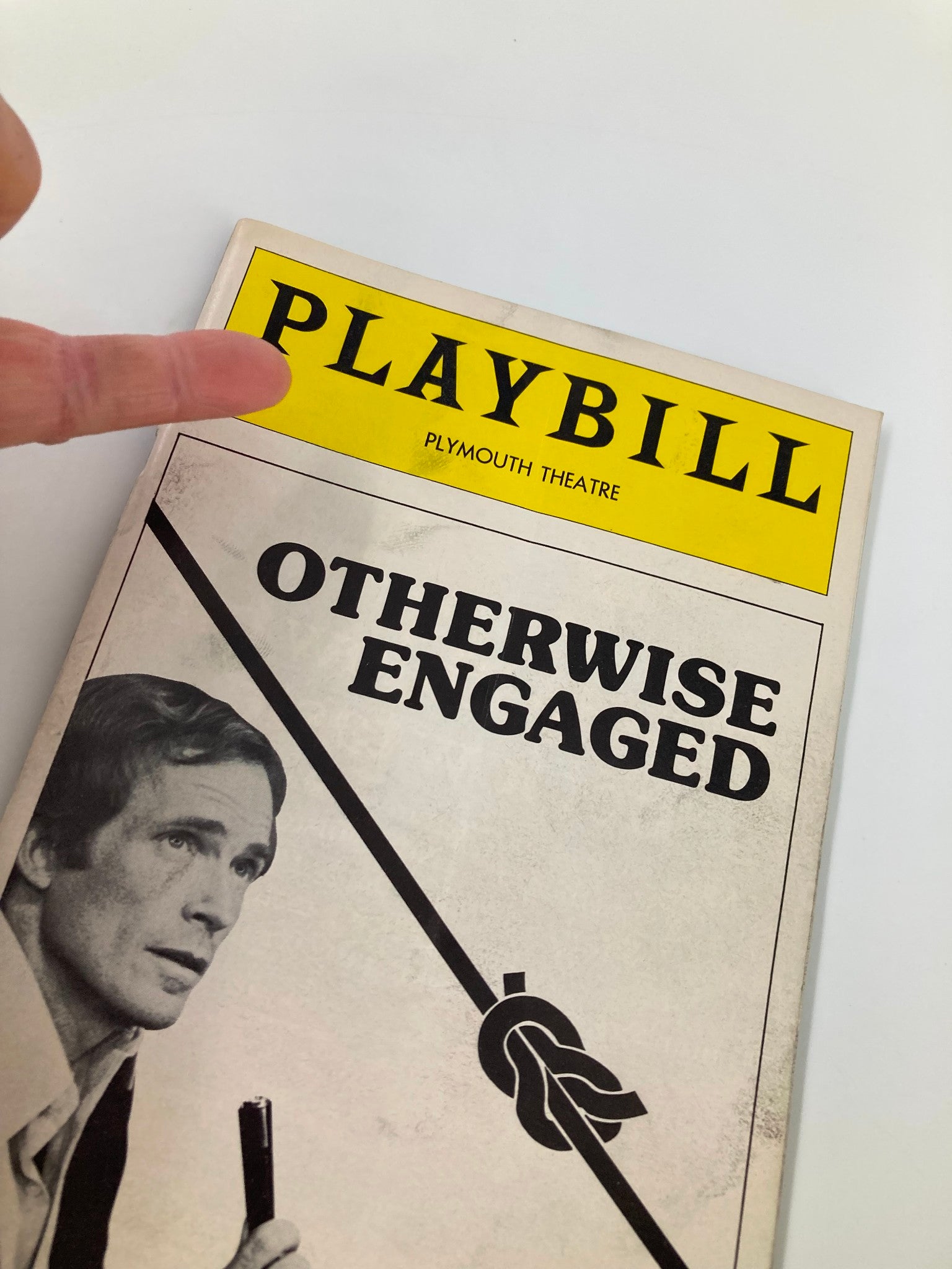 1977 Playbill Plymouth Theatre Otherwise Engaged Dick Cavett, Jonathan Hogan