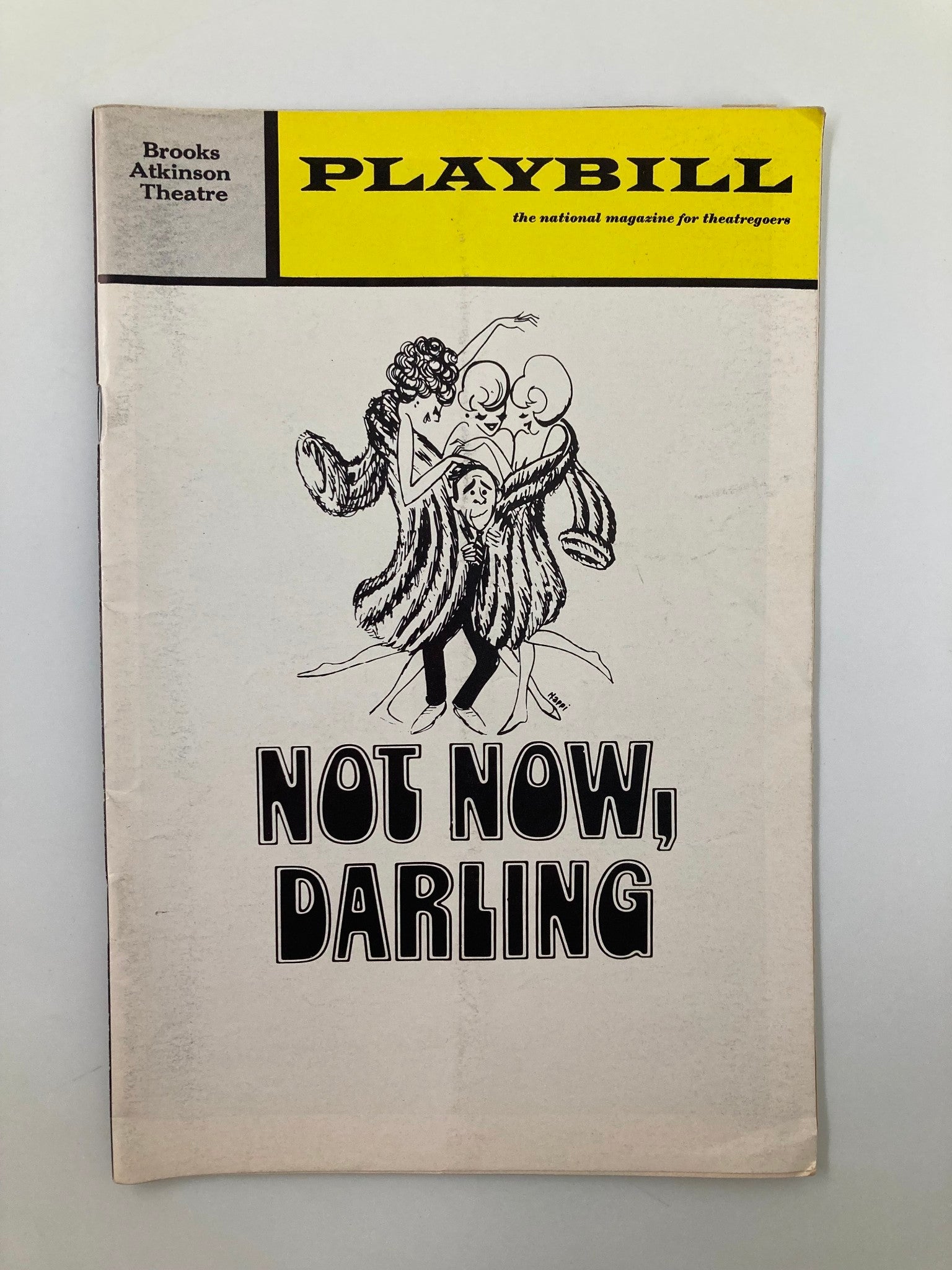 1970 Playbill Brooks Atkinson Theatre Not Now, Darling Rex Garner, Joan Bassie