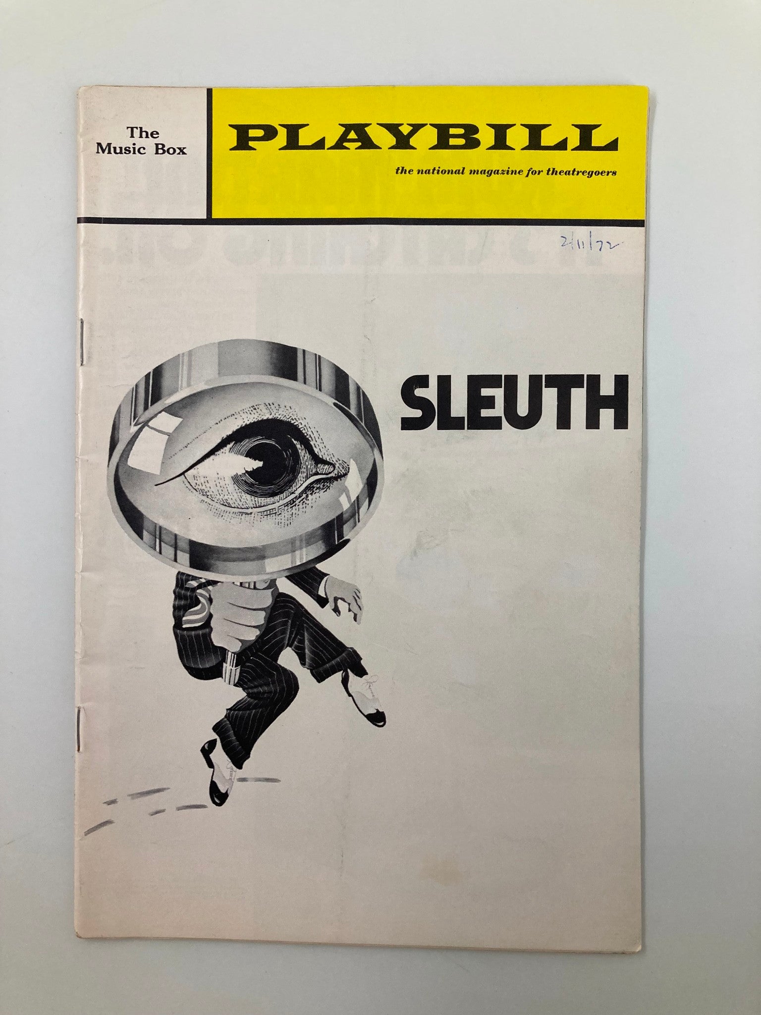 1972 Playbill The Music Box Sleuth Paul Rogers, Keith Baxter, Robin Mayfield